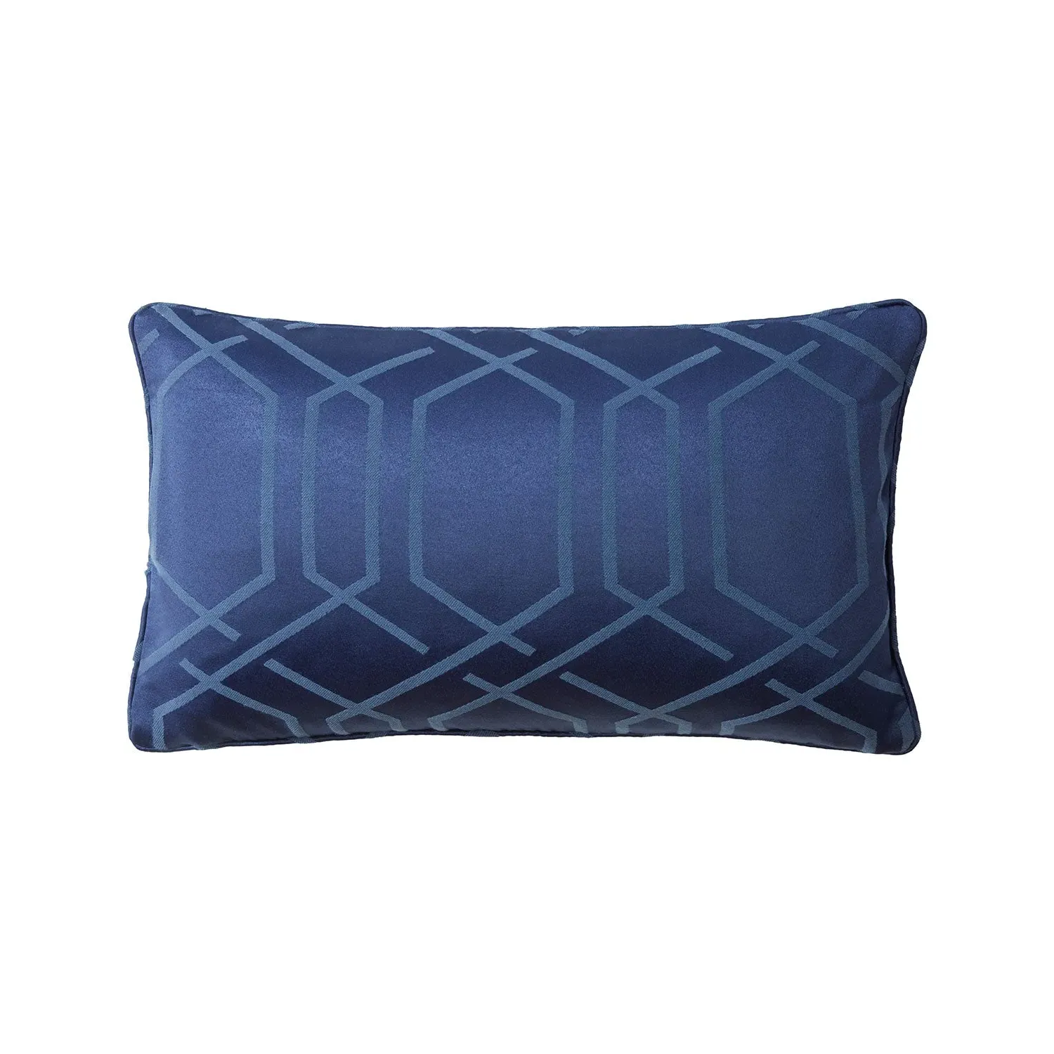 Hamilton Boudoir Cushion - Navy, Jacquard Cotton product