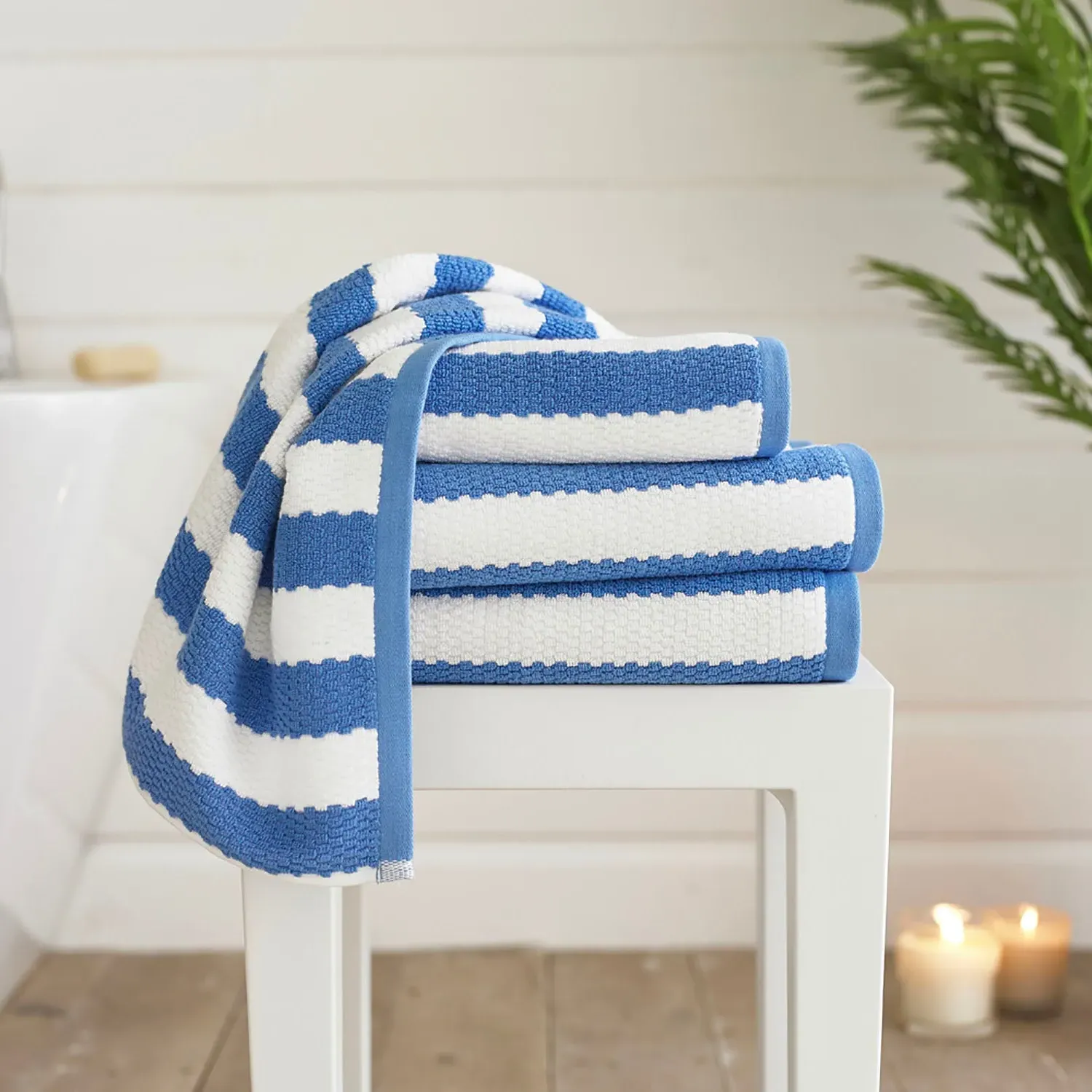 Hand Towel Boston - Royal Blue, Cotton