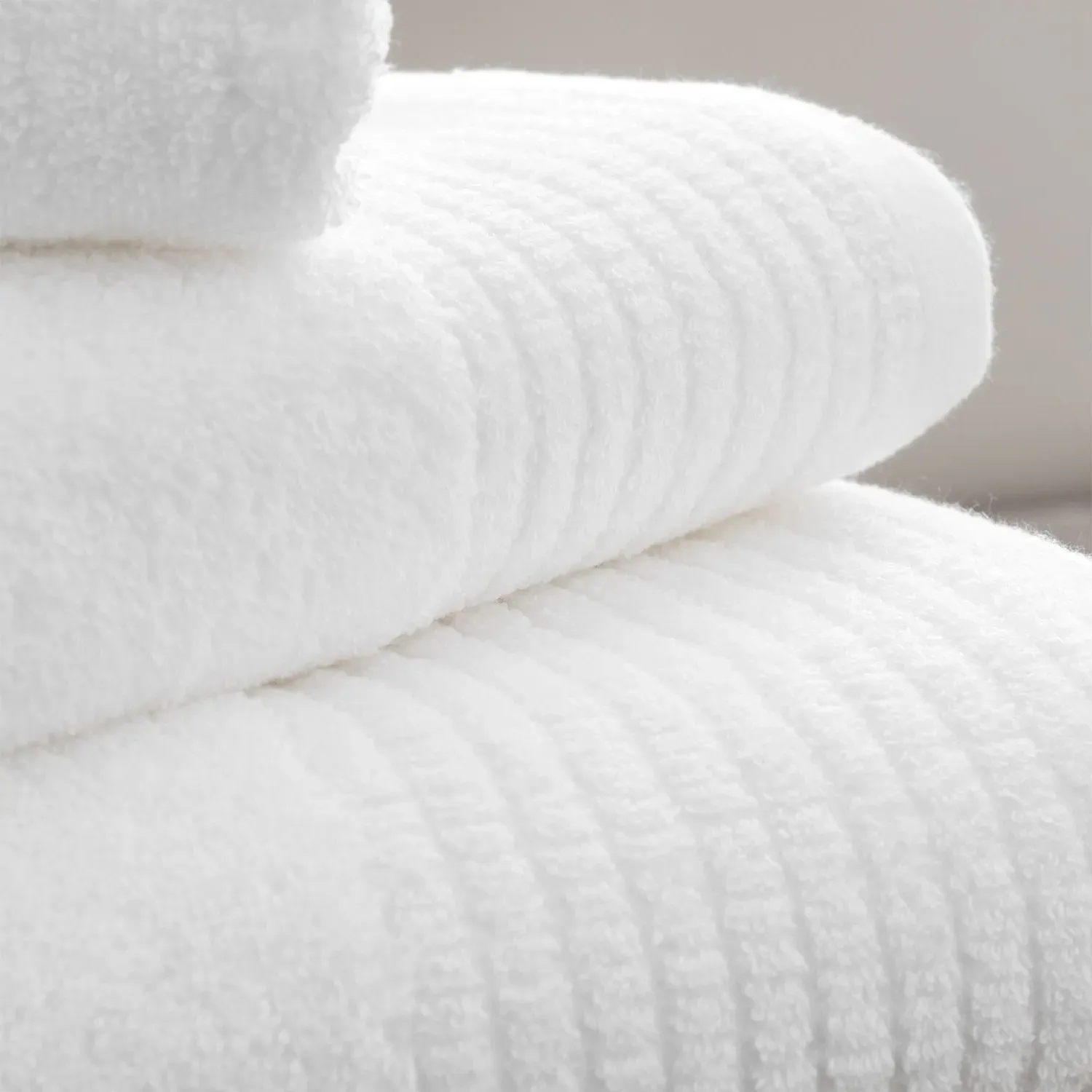 Hand Towel - White, Egyptian Cotton image