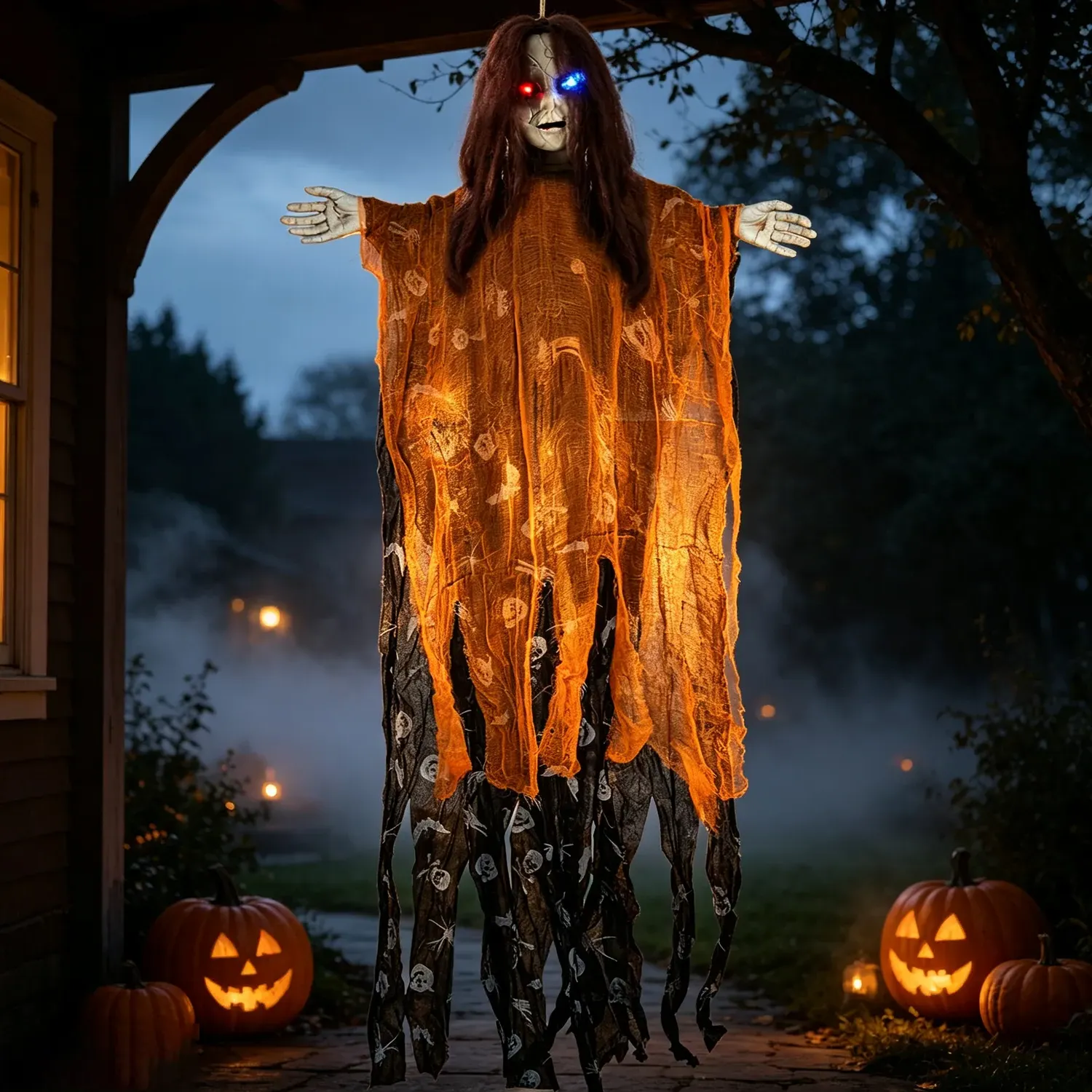 Hanging LED Ghost Decoration 148cm - Brown by Julian Charles, image 2