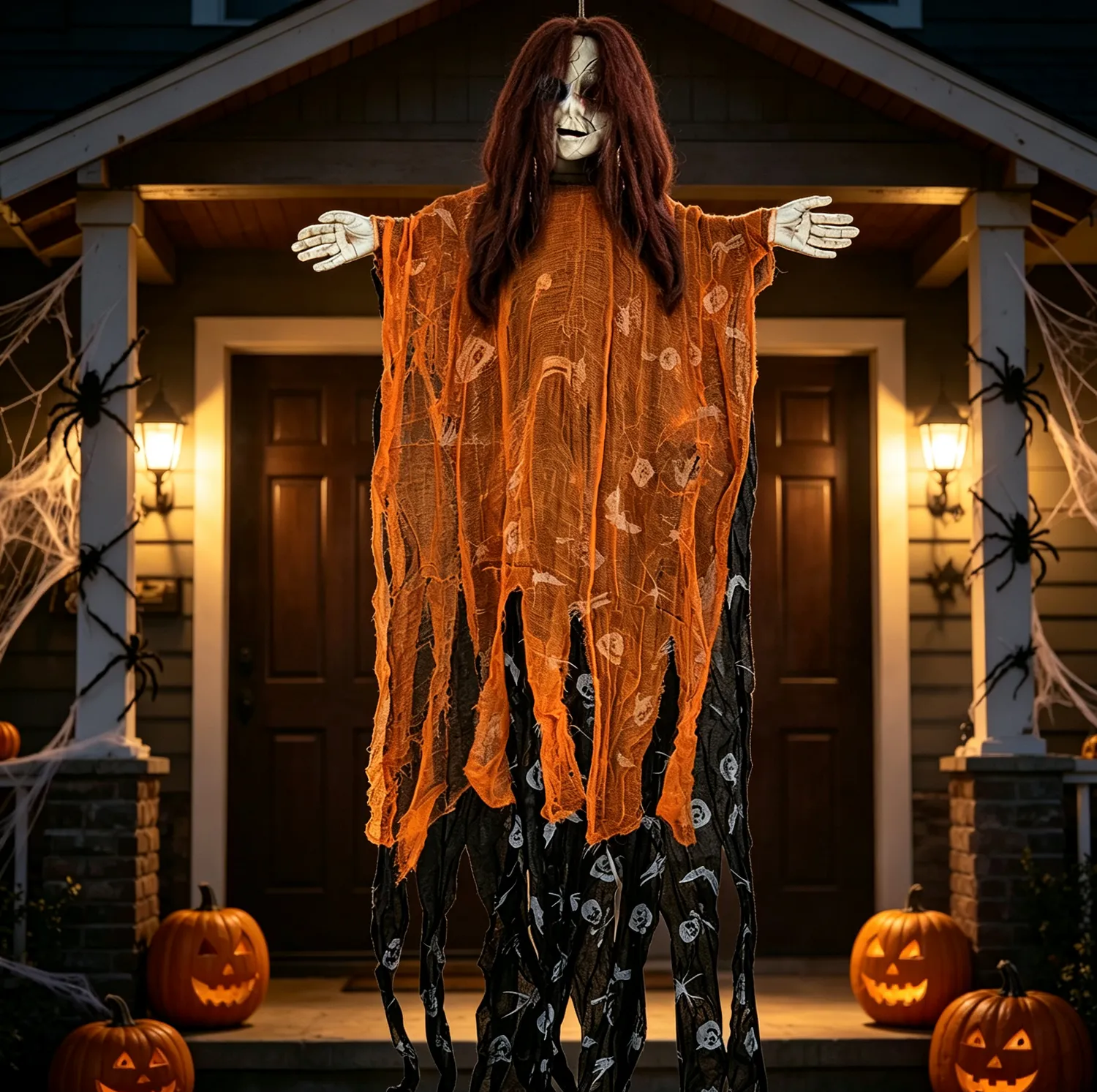 Hanging LED Ghost Decoration 148cm - Brown by Julian Charles