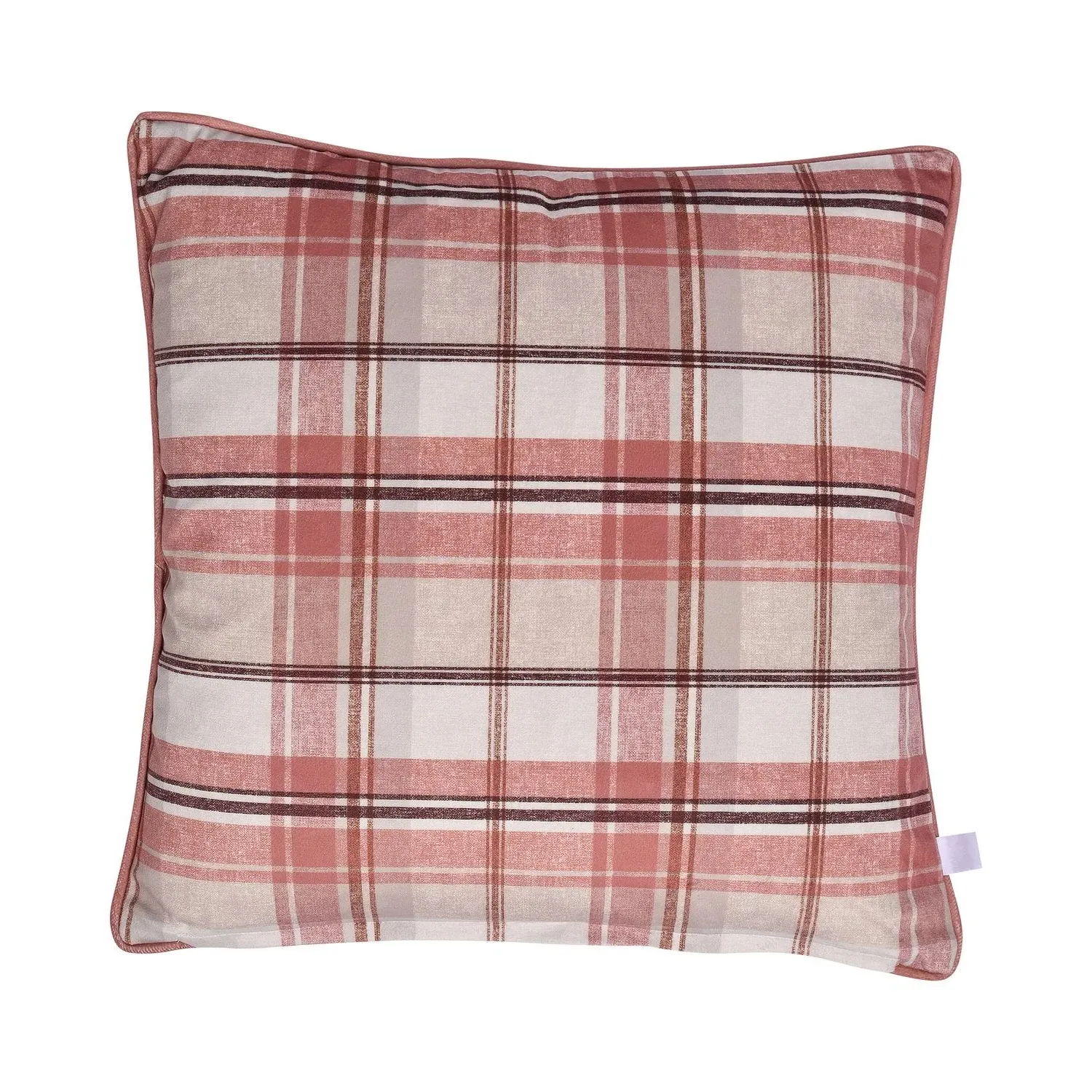 Square Cushion Highland Cow Print - Red, Fabric by Julian Charles, alternate view