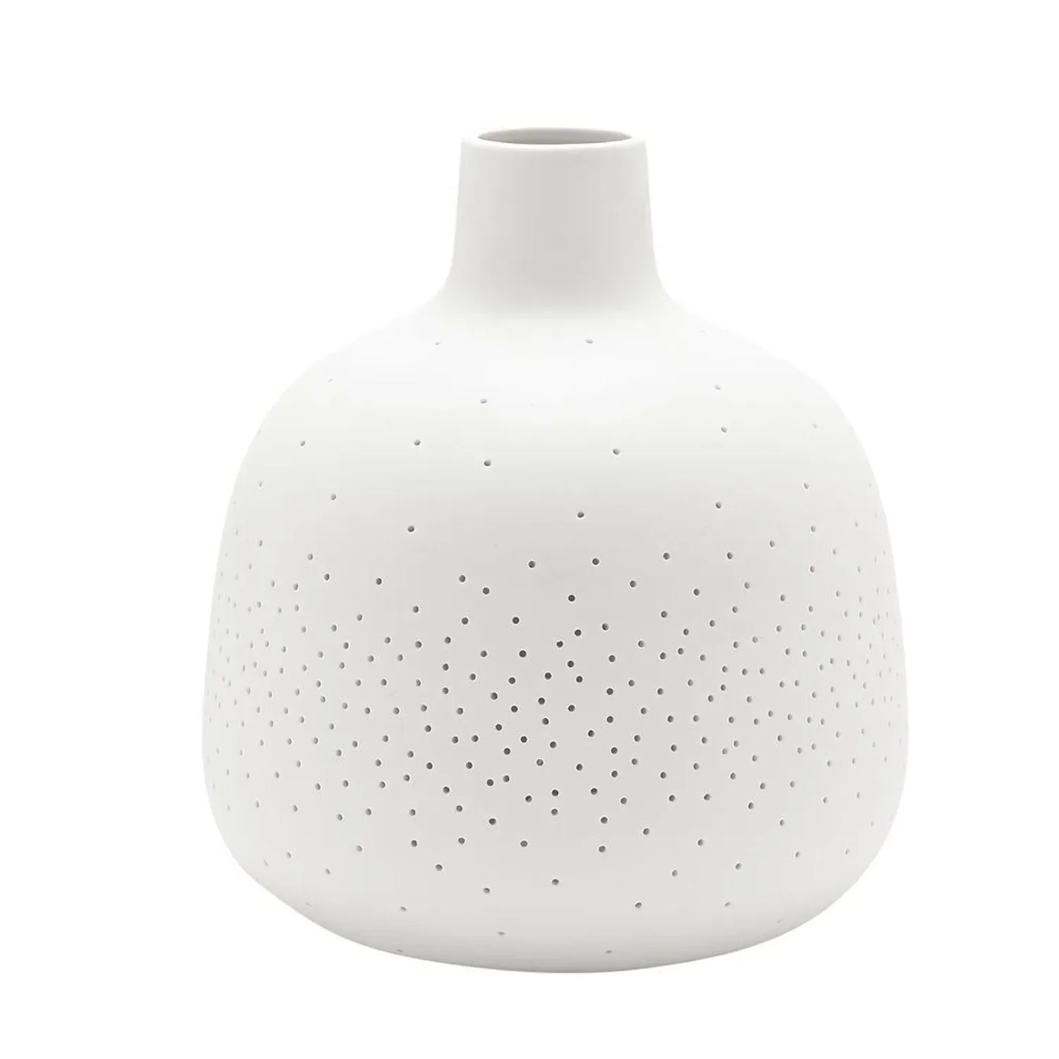 Hestia Short Ceramic Table Lamp - White alternate view
