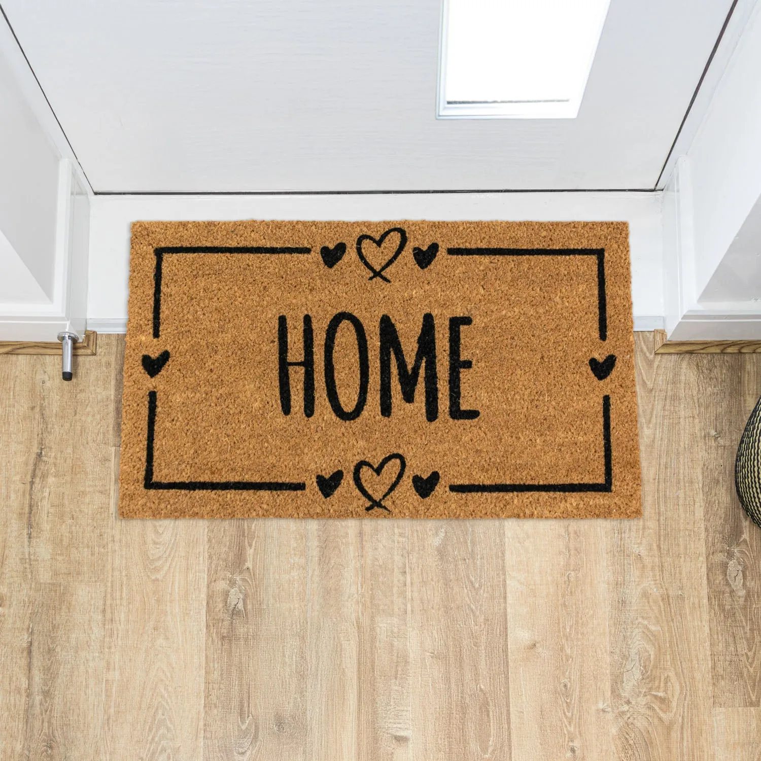 Home Hearts Coir Entrance Doormat - Brown, Natural Coir product
