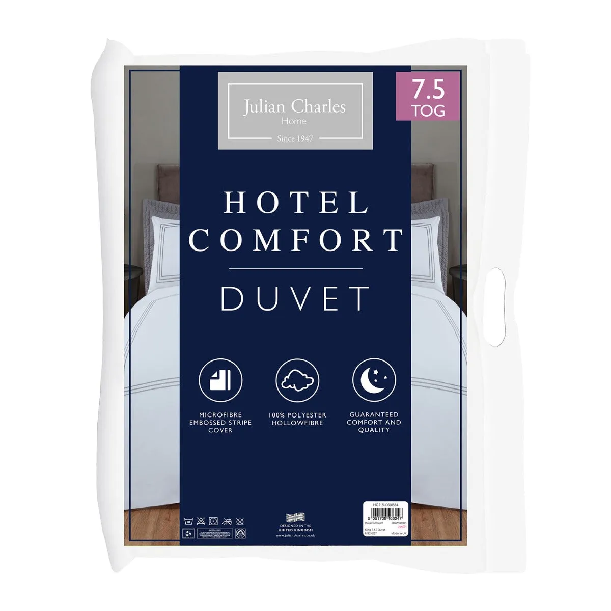 Hotel Collection Comfort Single Duvet 7.5 Tog - White, Microfibre product