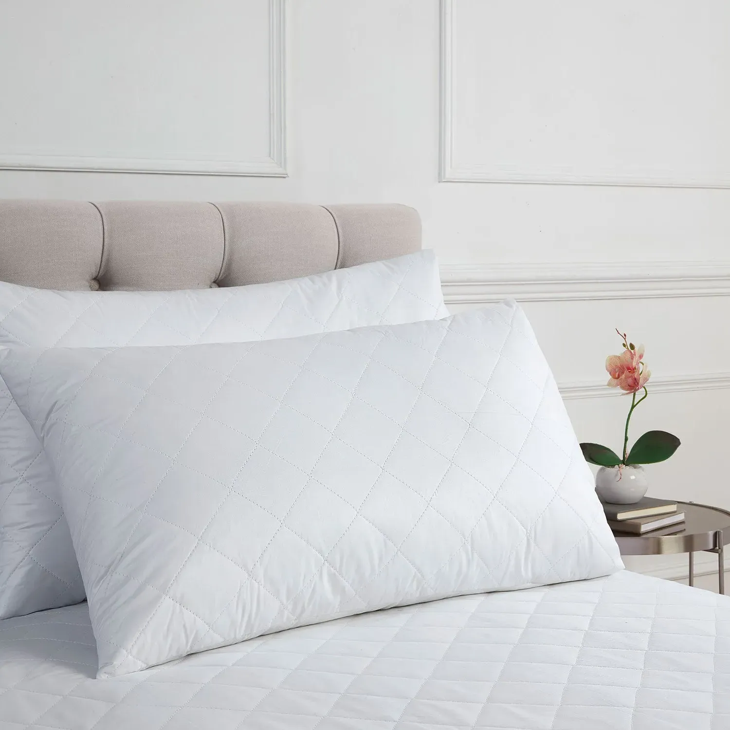 Hotel Collection Cotton Pillow Protector Pair - White product