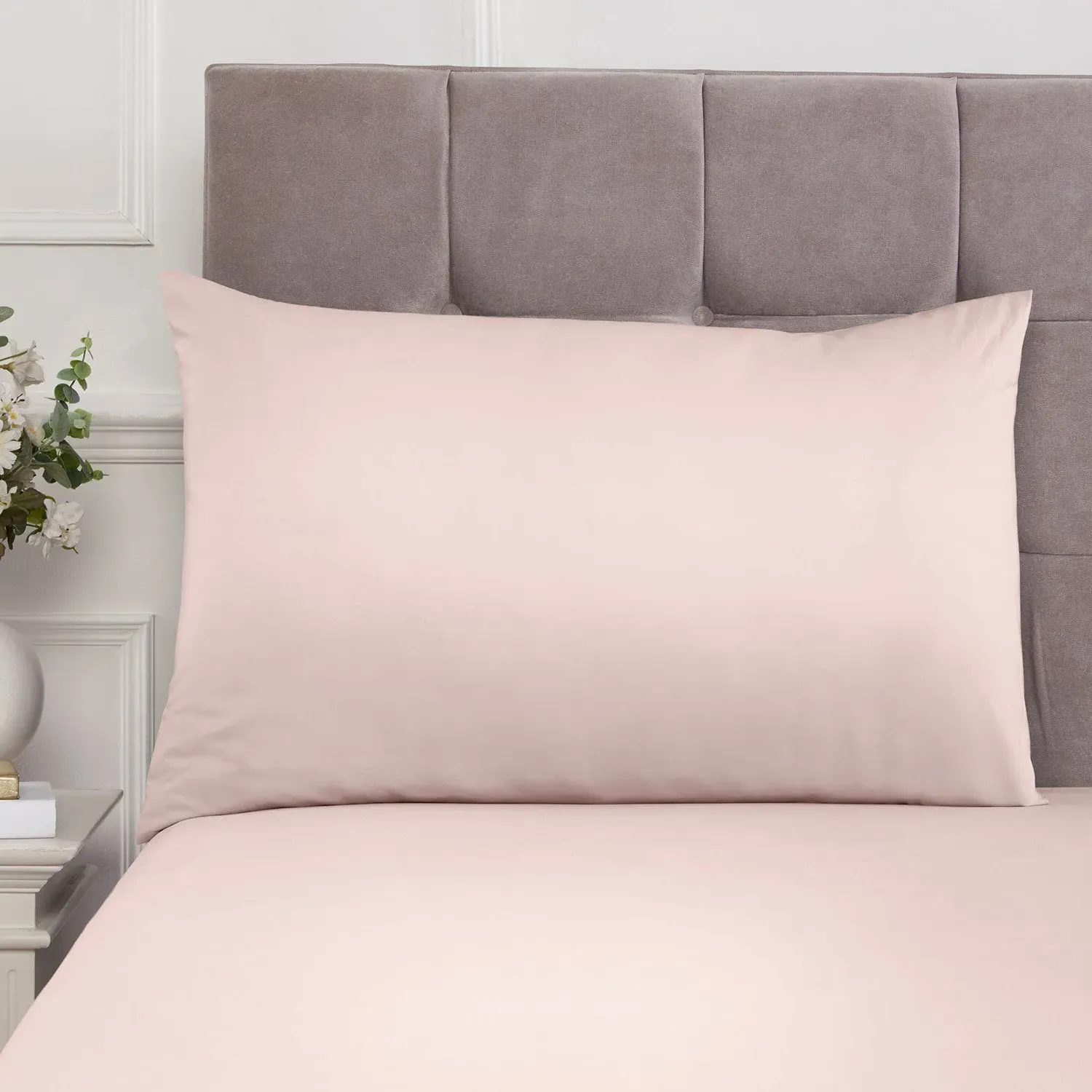 Housewife Pillowcase Pair 180TC - Pink, Cotton
