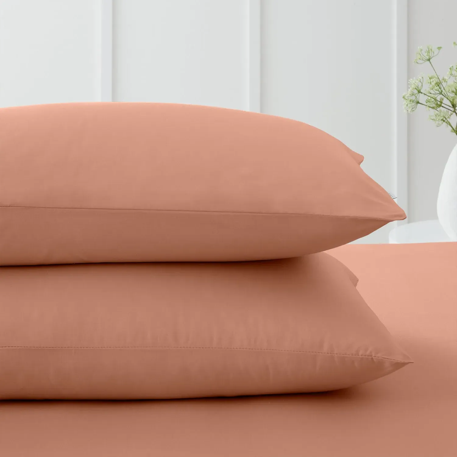 Housewife Pillowcase Pair 200TC - Clay, Cotton image