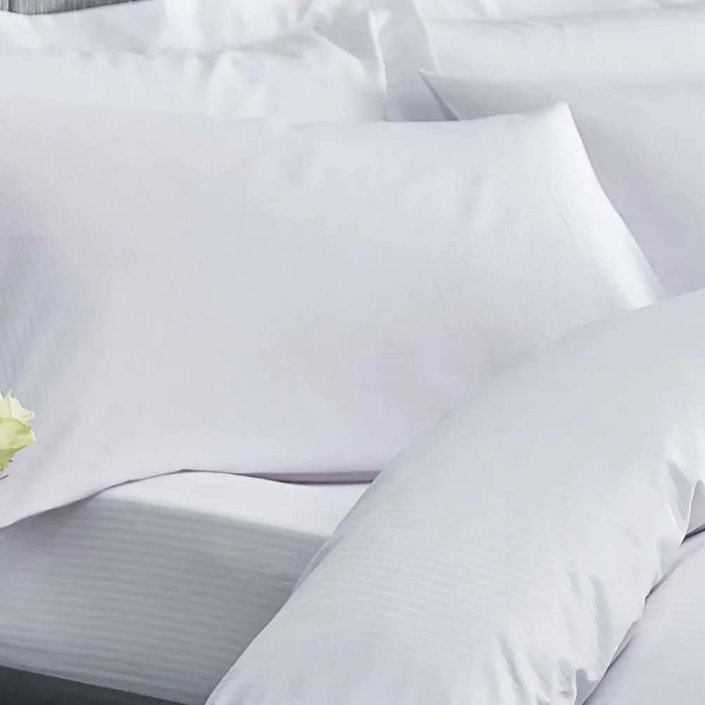 Housewife Pillowcase Pair 300TC - White, Satin