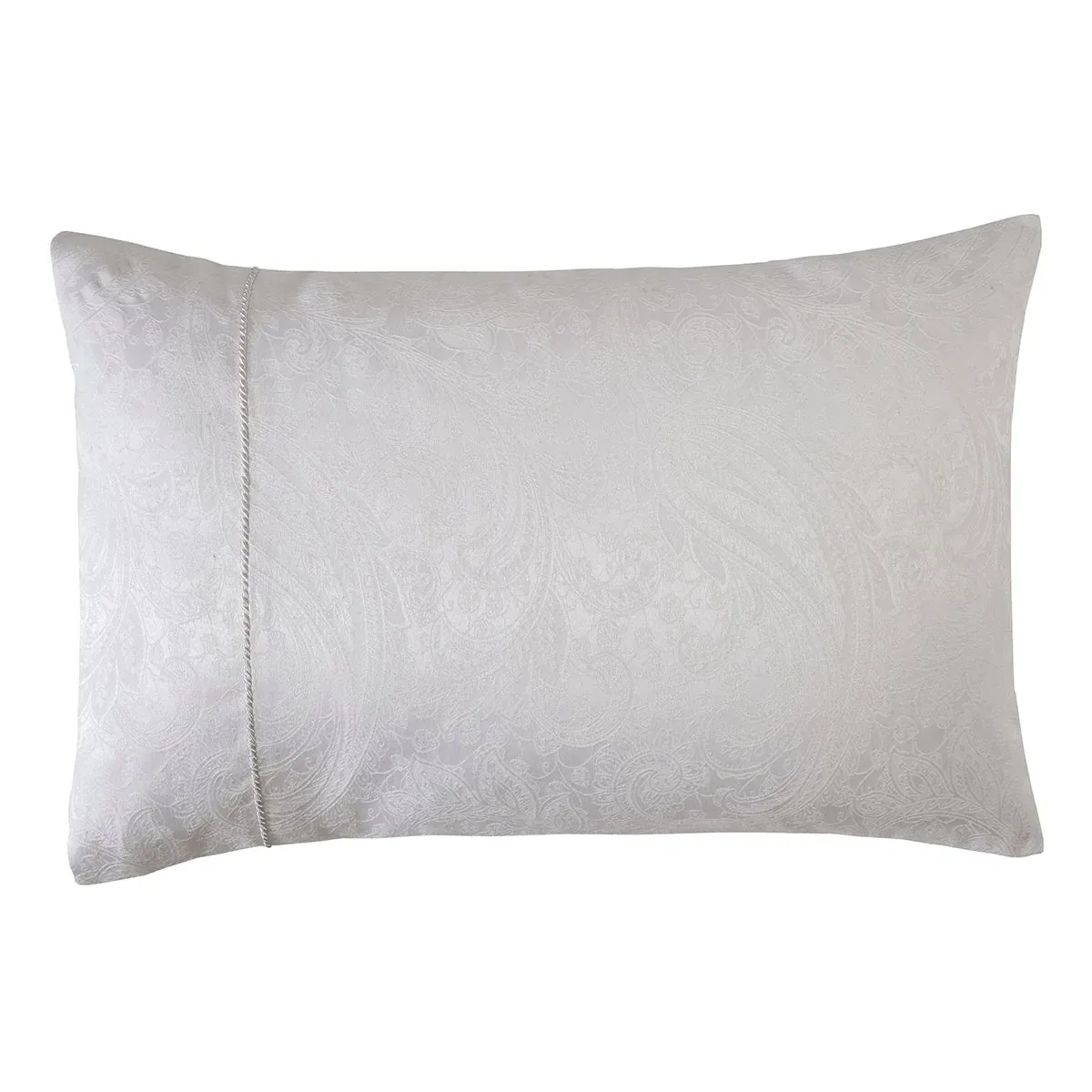 Housewife Pillowcases with Jacquard - White, Cotton