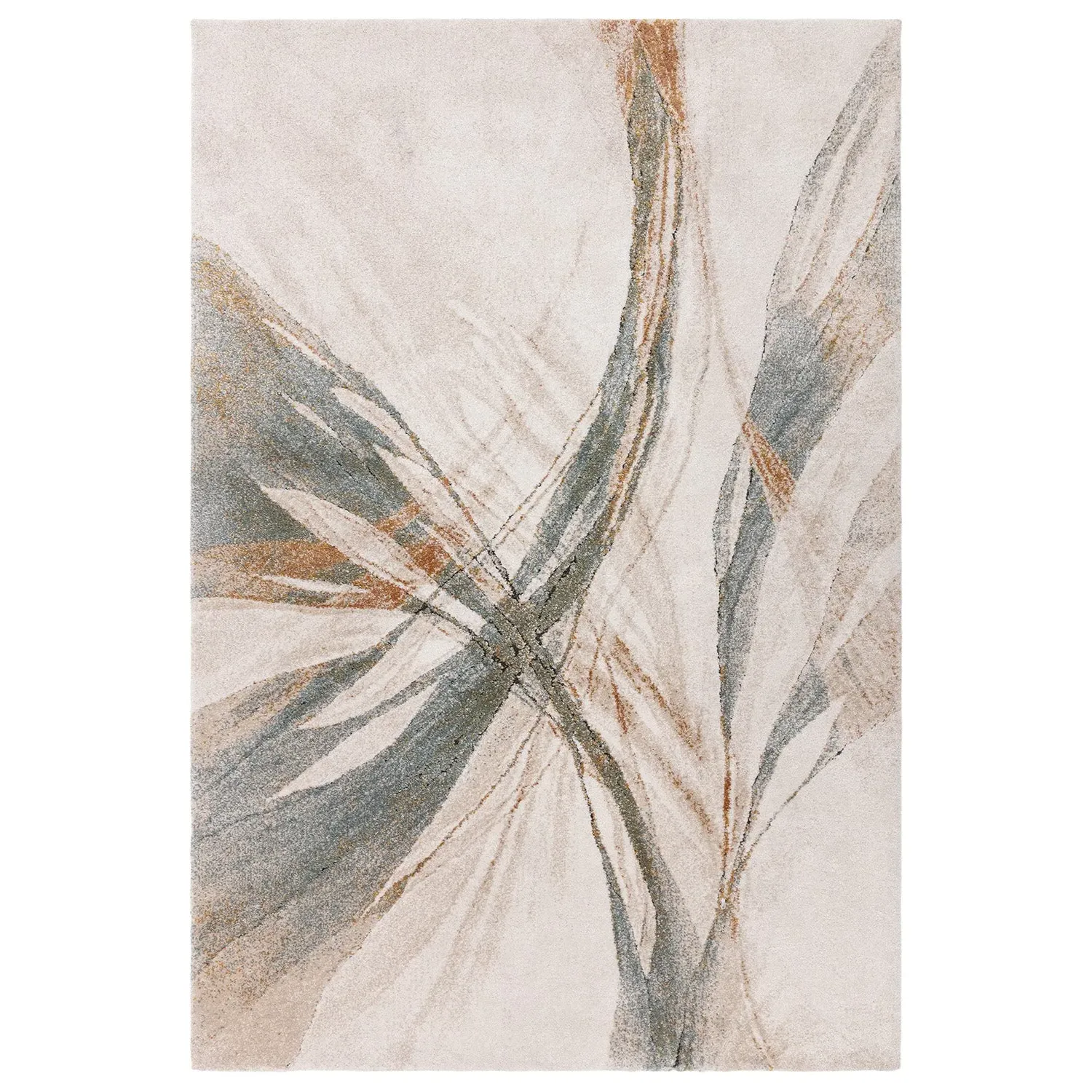 Illusion Rug with High-Low Pile - Blue
