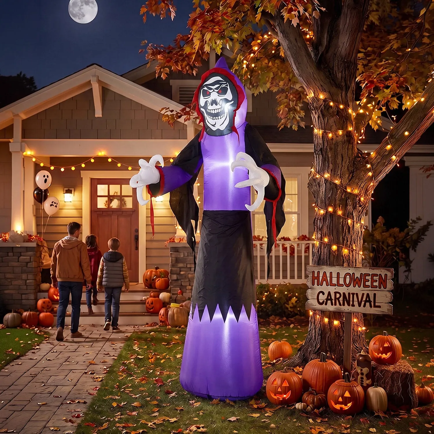 Inflatable Halloween LED Grim Reaper 11.8ft Decor by Julian Charles, image 2