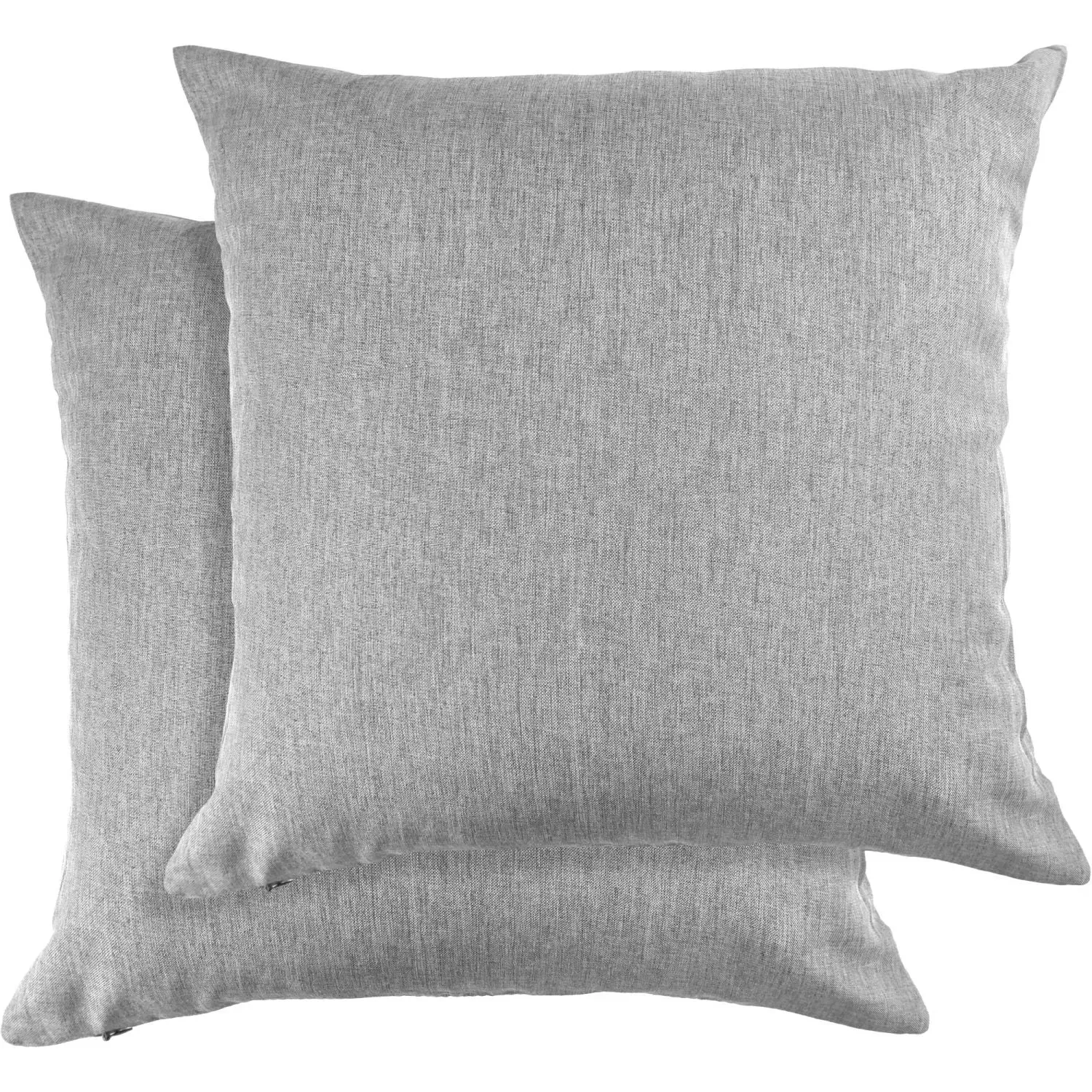 Jardin Cushion Cover Pair Waterproof Indoor Outdoor - Grey, Linen alternate view