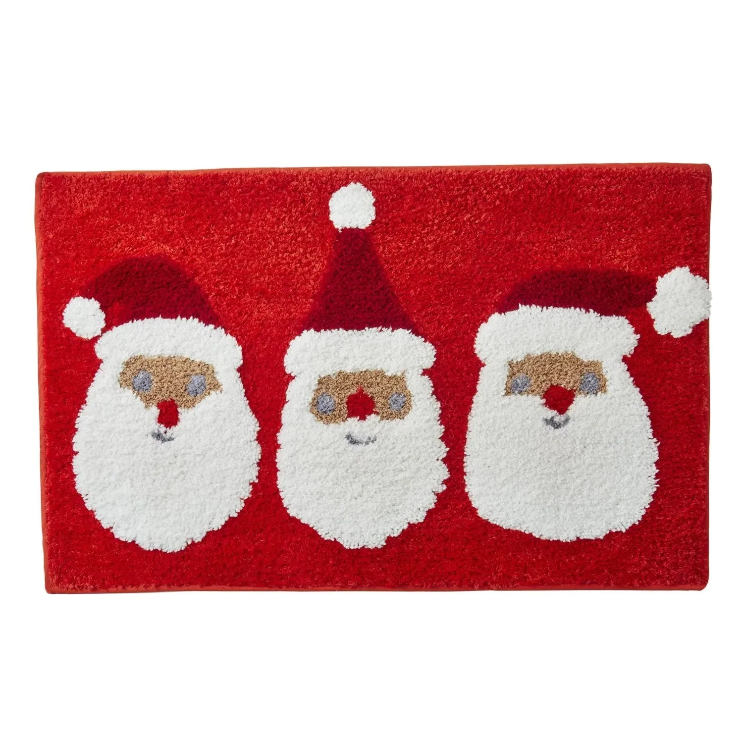 Jolly Santa Bath Mat - Red by Julian Charles