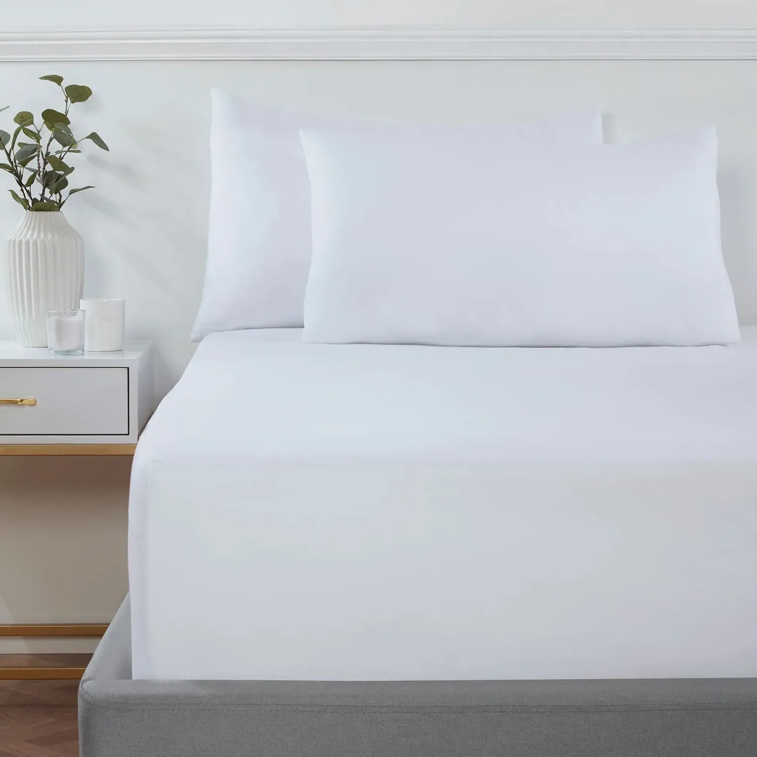 King Extra Deep Fitted Sheet - White