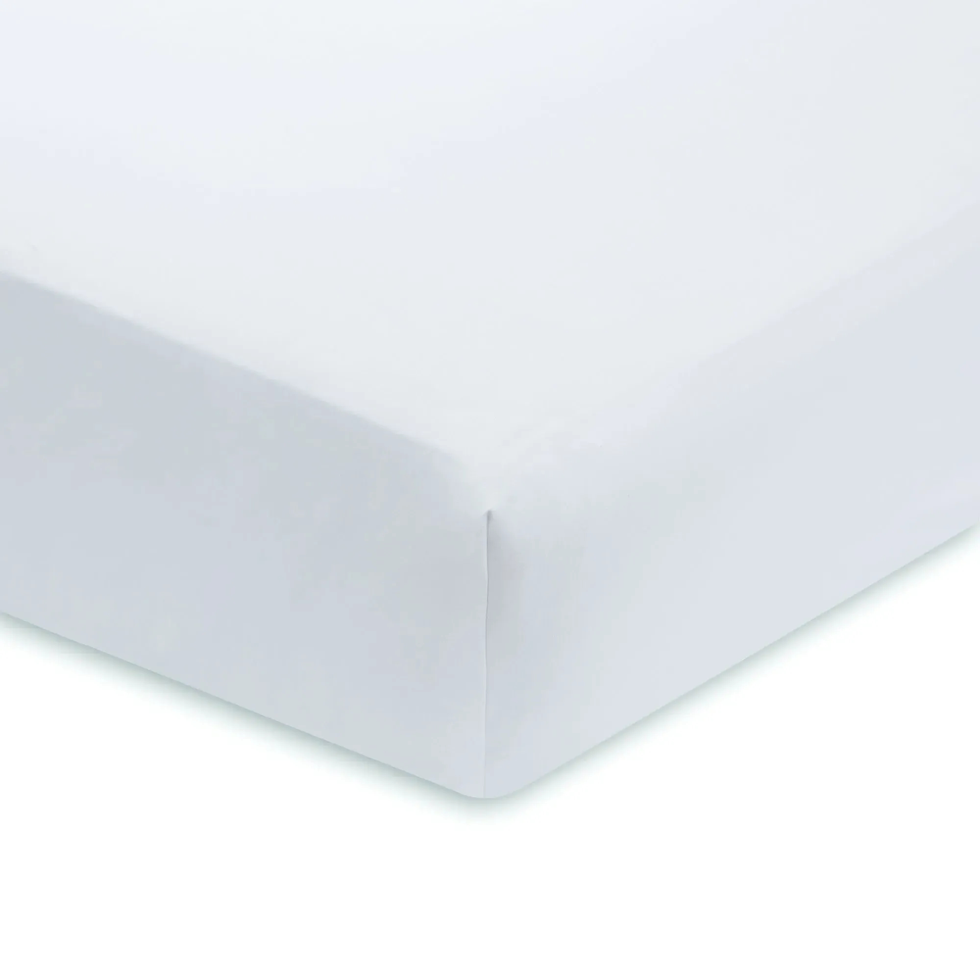 King Size Fitted Sheet Extra Deep - White, Cotton