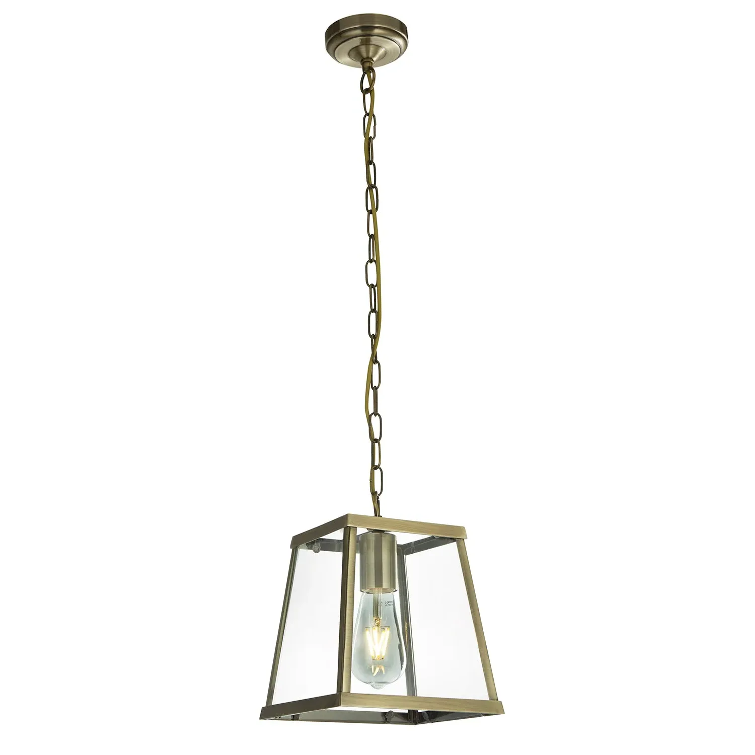 Lantern Pendant Light - Gold, Brass