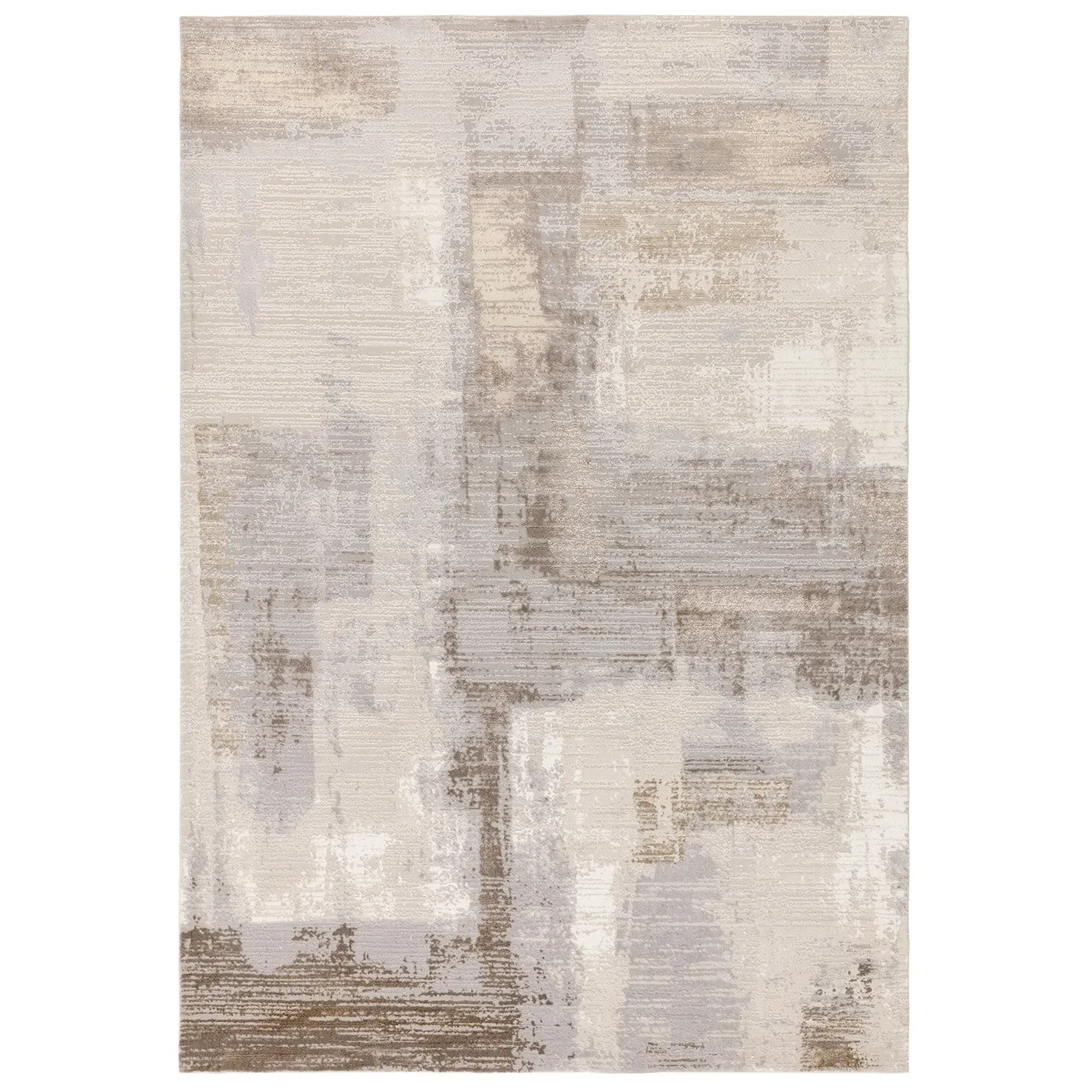 Large Abstract Rug - Grey