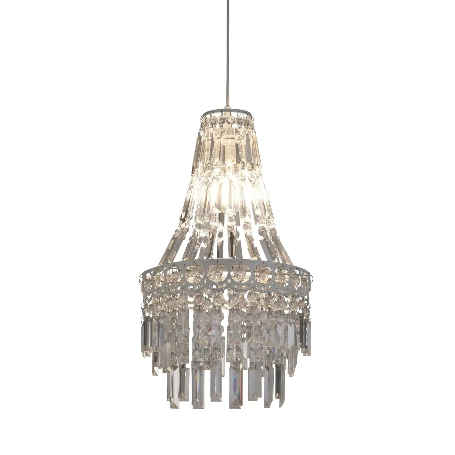 Large Chandelier Light Shade - Clear, Acrylic