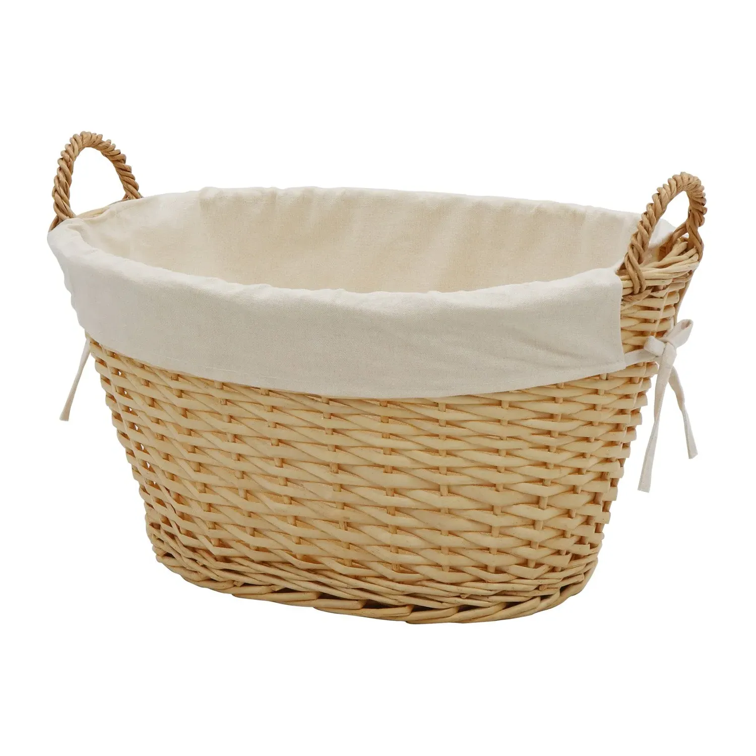 Large Oval Storage Basket - Honey, Willow