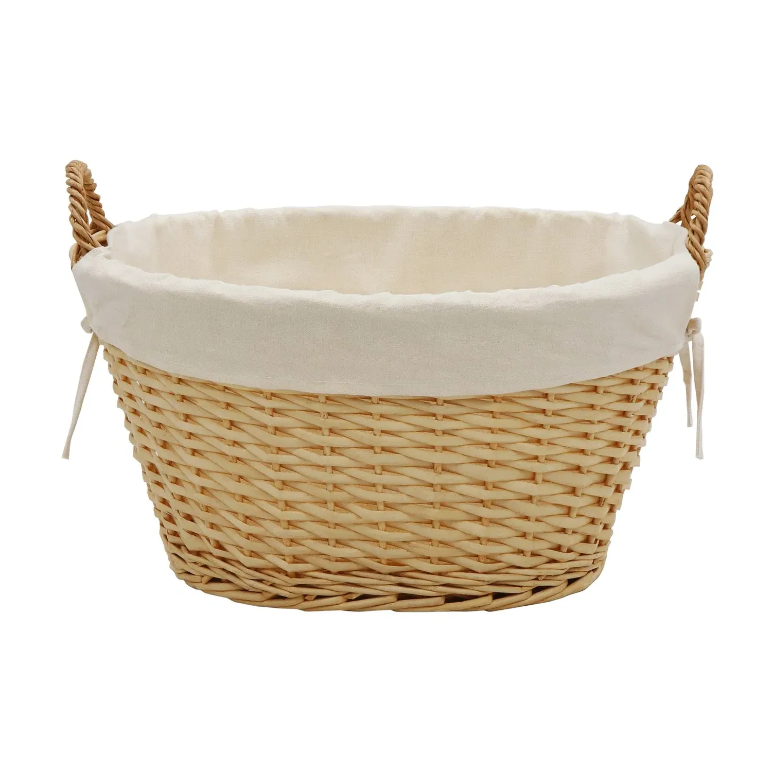 Large Oval Storage Basket - Honey, Willow