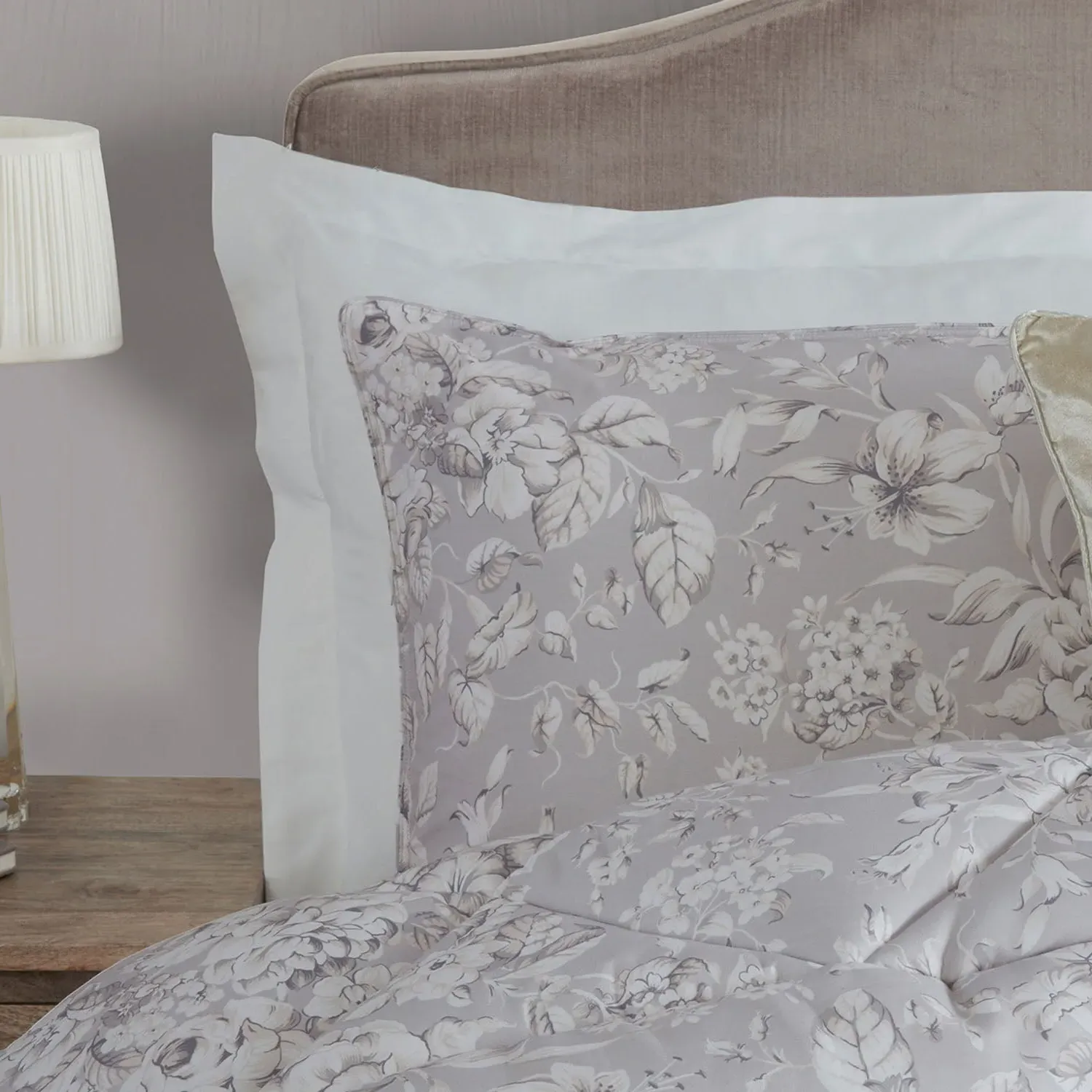 Laura Ashley Heledd Blooms Double Coverless Duvet Set - Natural, Microfibre alternate view
