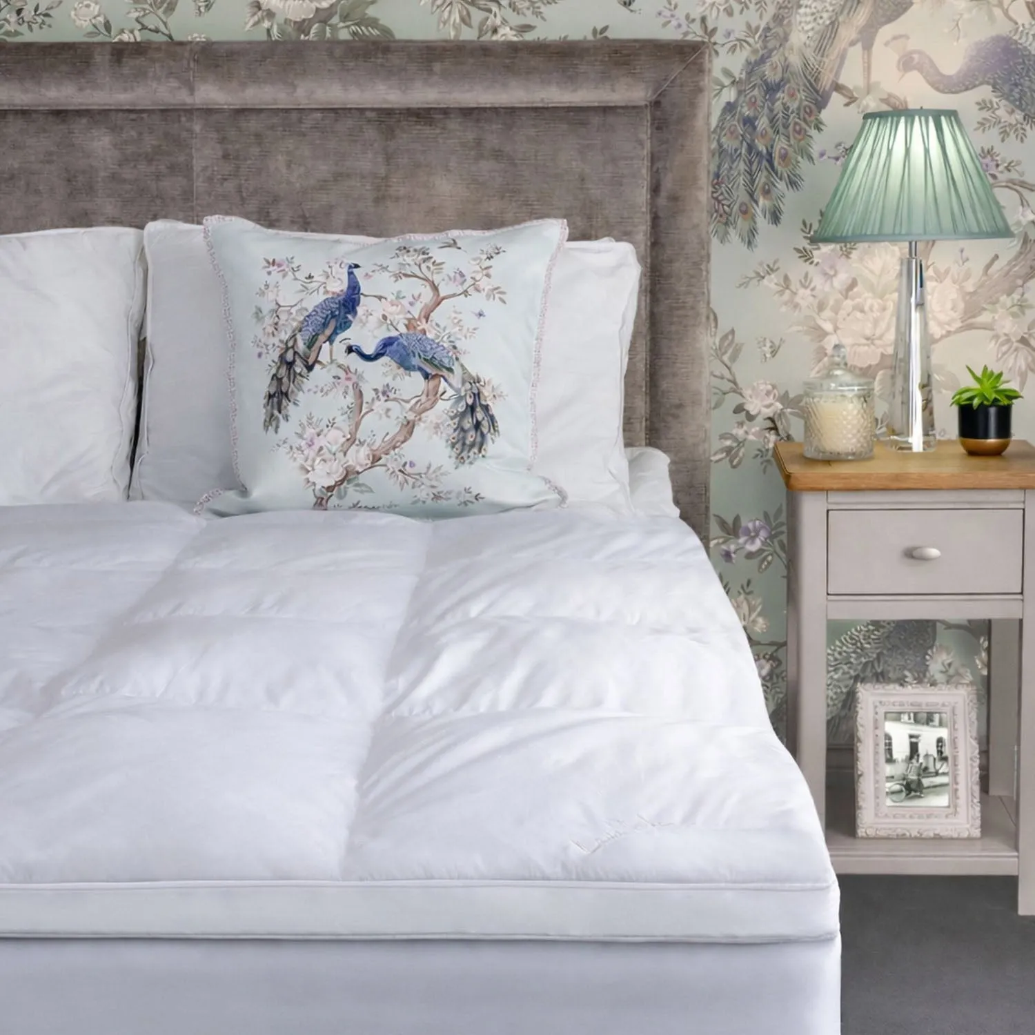 Laura Ashley Single Cotton Mattress Topper - White product
