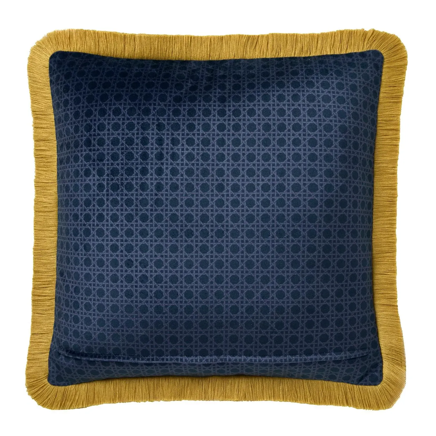 Laurence Llewelyn-Bowen Bouquet List Filled Cushion - Navy, Velvet by Julian Charles, alternate view