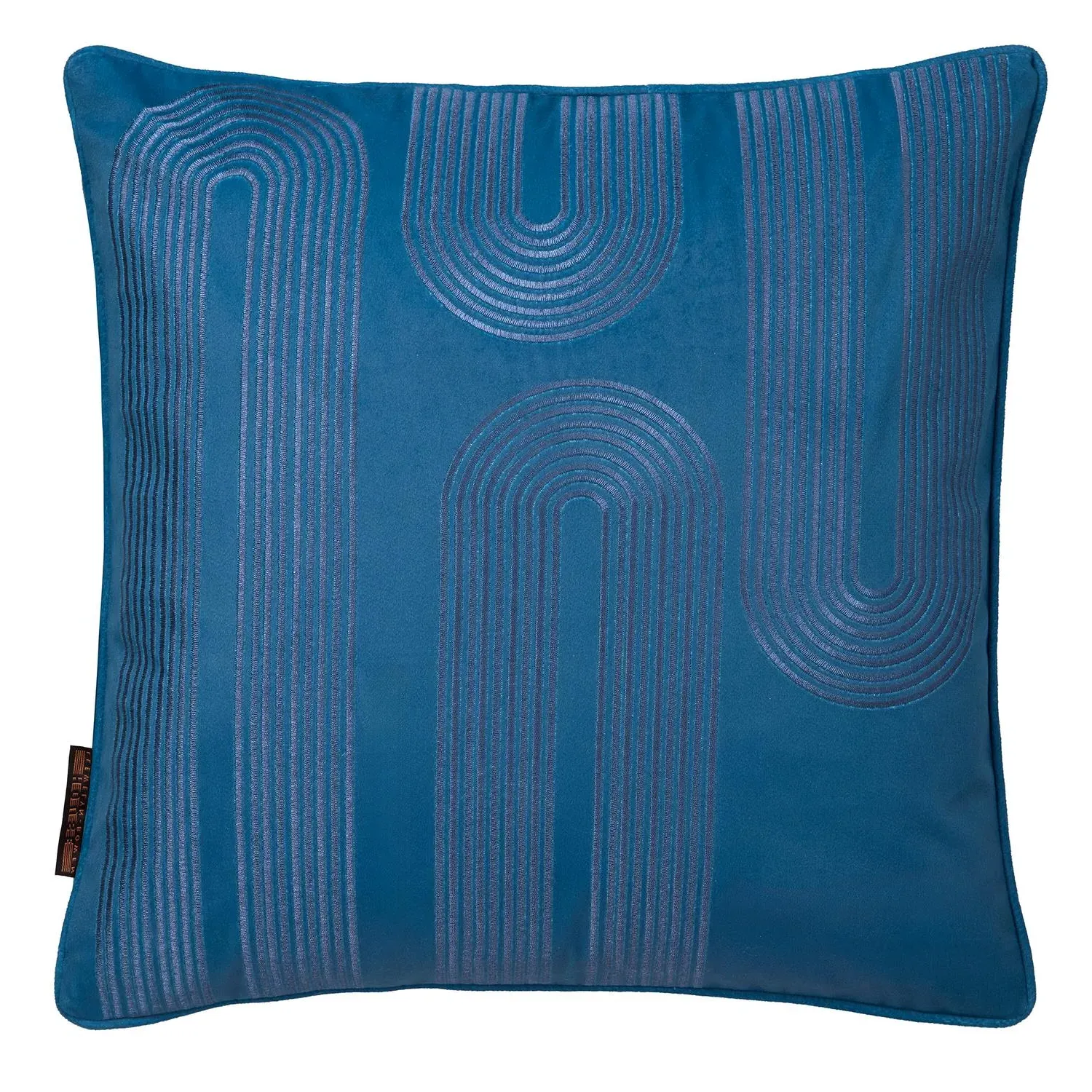 Laurence Llewelyn-Bowen Diva Embroidery Cushion - Teal, Velvet product