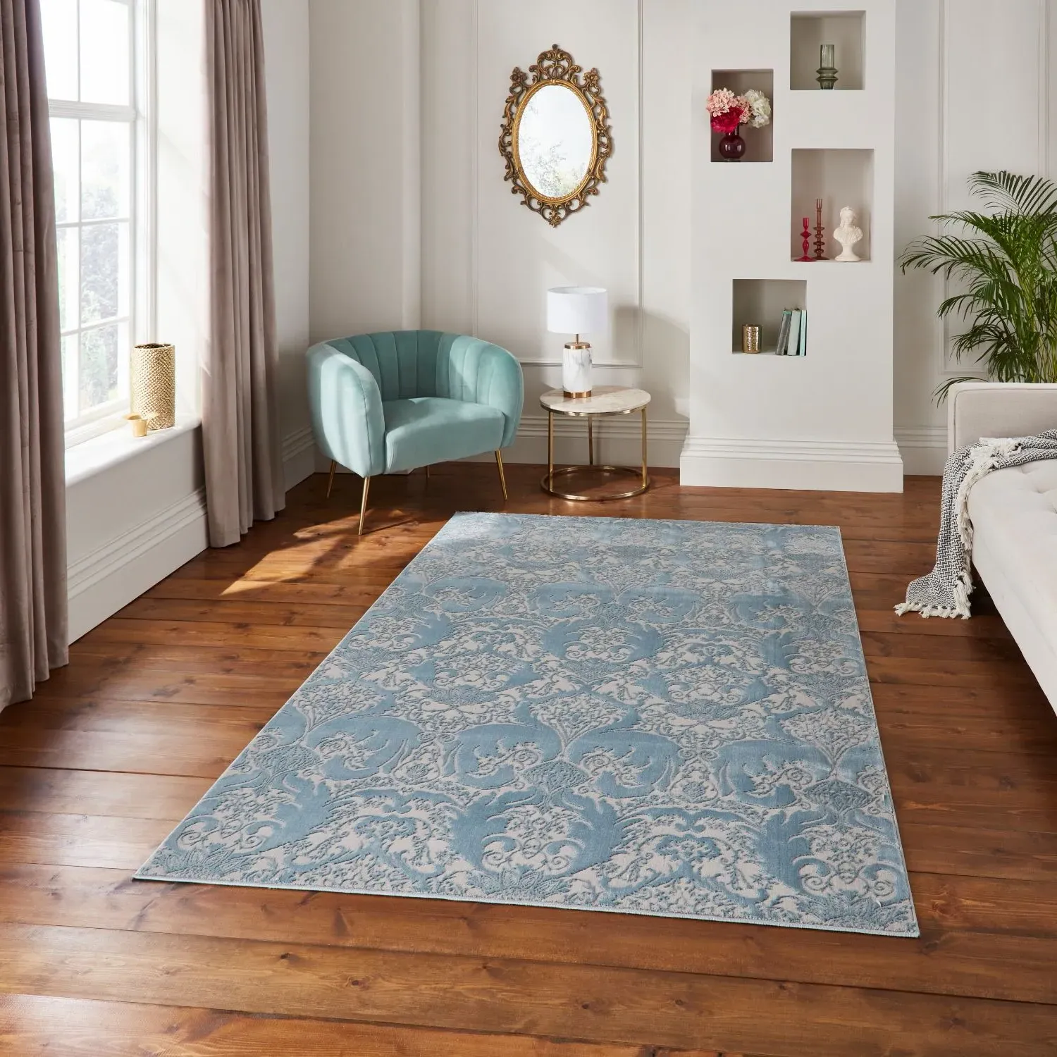 Imperial Area Rug - Blue, Polyester product