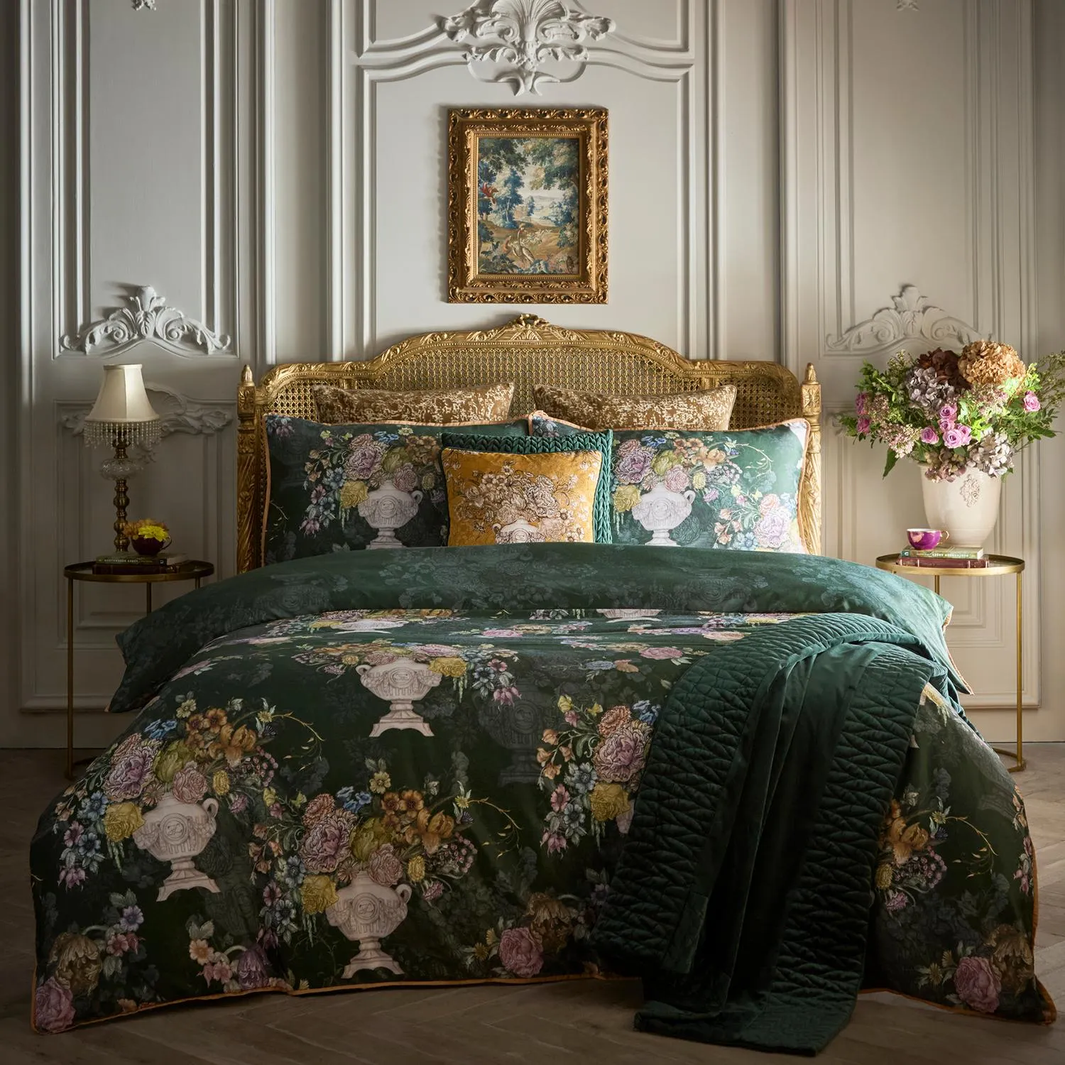 Laurence Llewelyn-Bowen Tuscan Holiday Double Duvet Set - Green, Cotton Sateen product