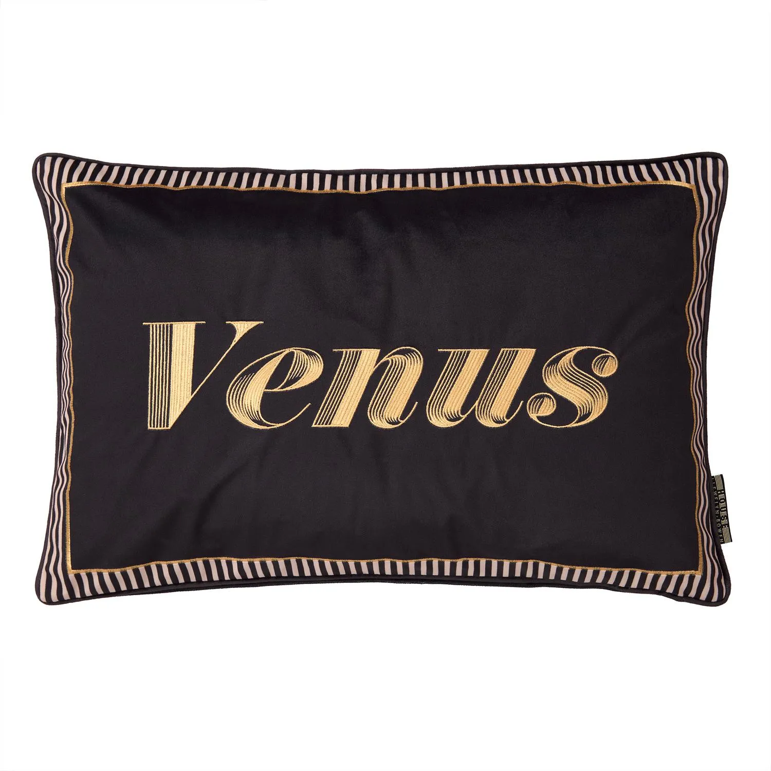 Laurence Llewelyn-Bowen Venus Signature Cushion - Black, Velvet product