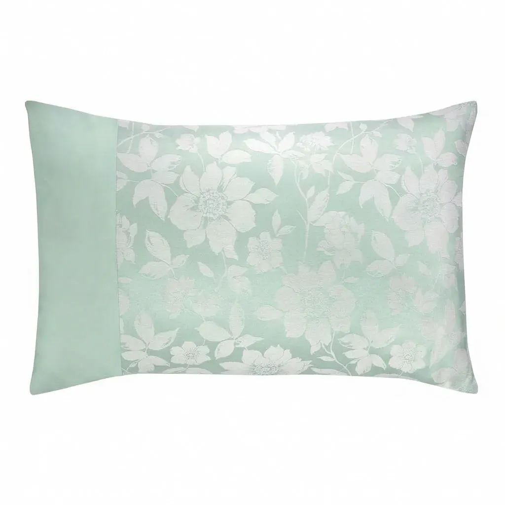Lottie Housewife Pillowcase Pair - Green, Jacquard product