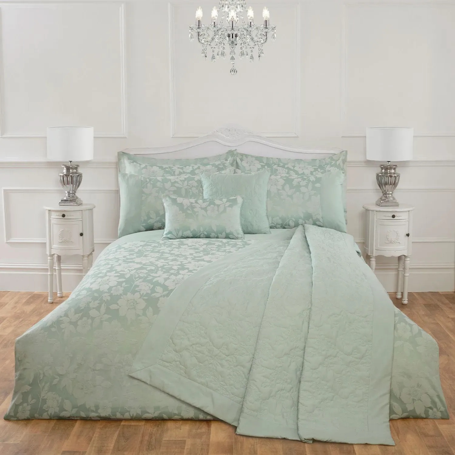 Lottie Single Duvet Cover - Green, Cotton product
