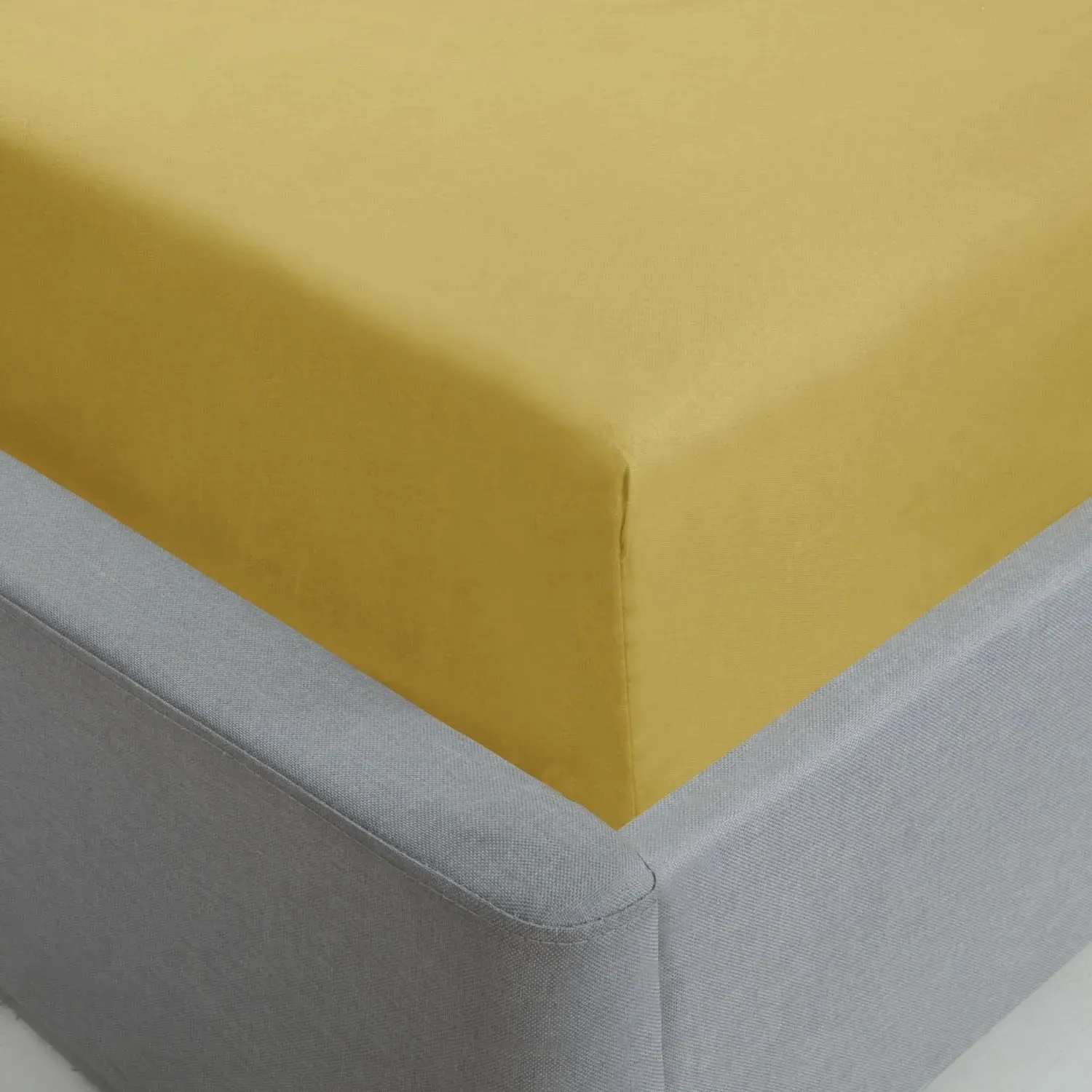 Lyla Single Fitted Sheet - Yellow, Microfiber product