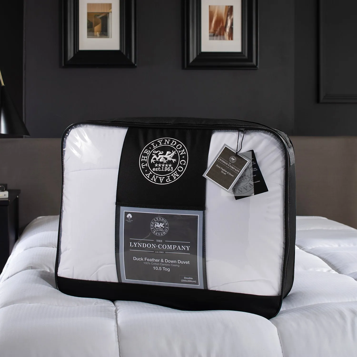 Lyndon Company Signature Single Duvet 10.5 Tog - White, Cotton product