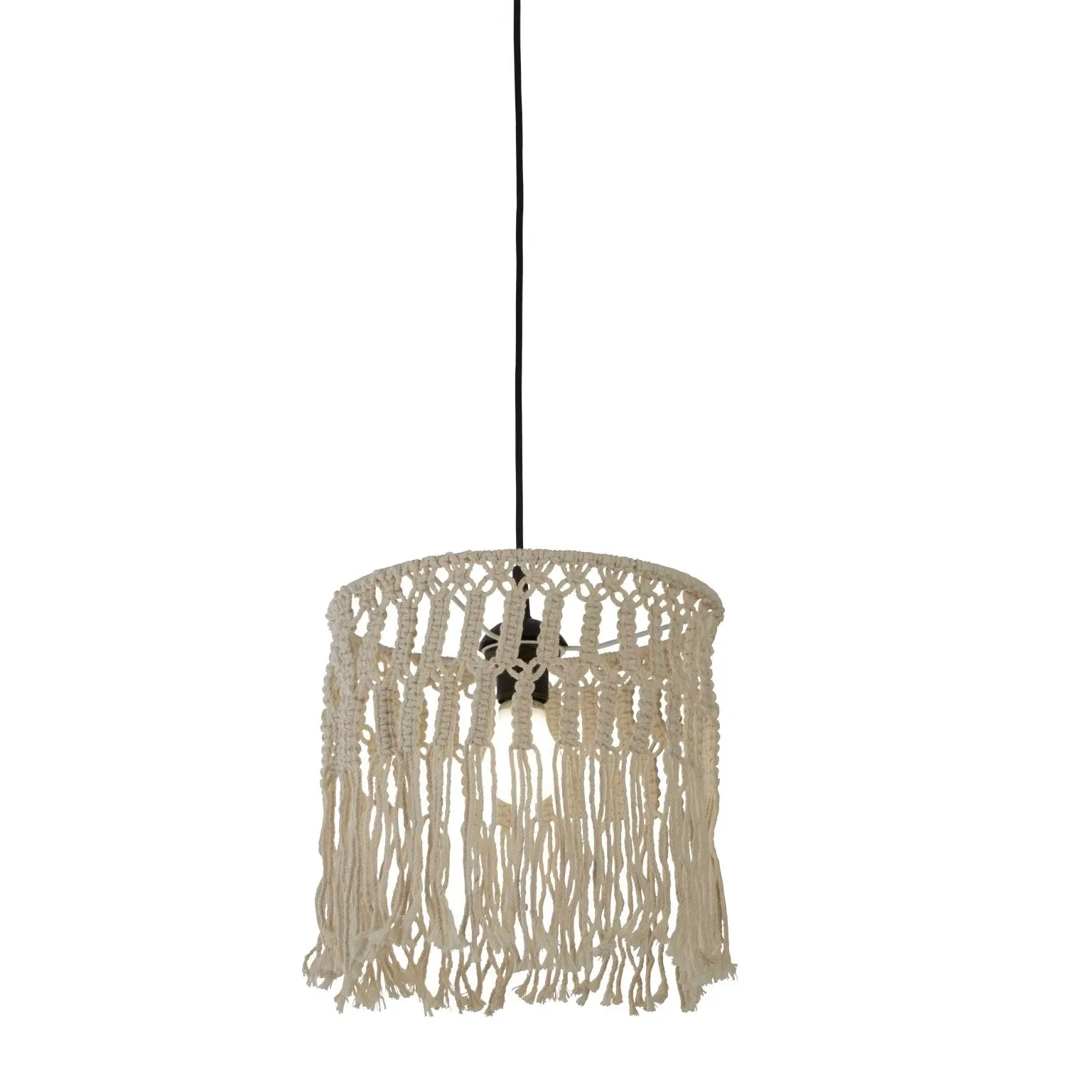 Macrame Light Shade - Natural, Rope