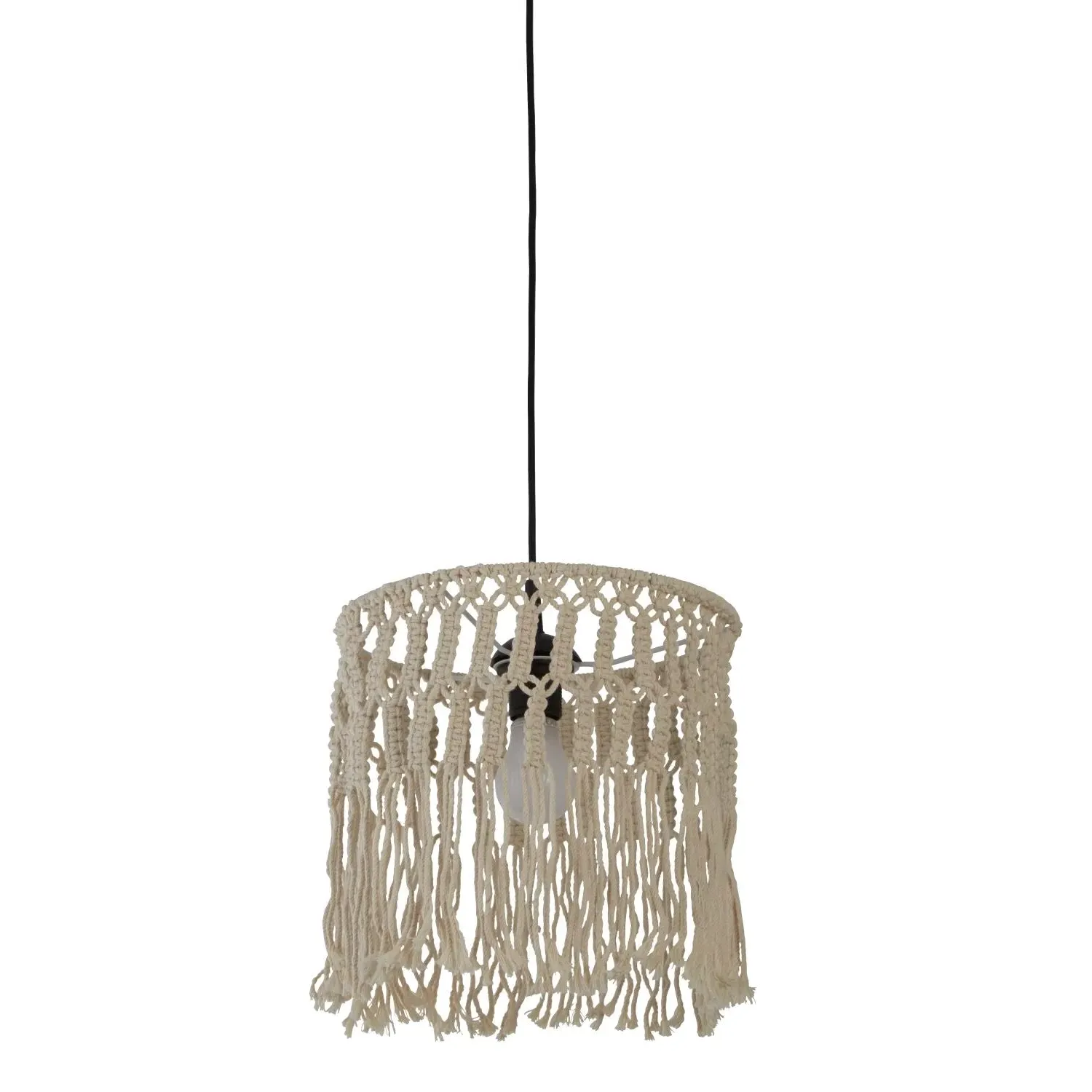 Macrame Light Shade - Natural, Rope