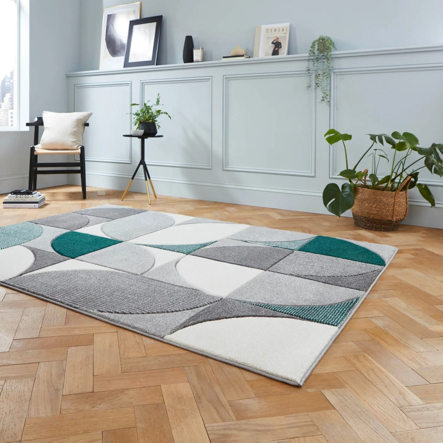 Matrix Hand-Carved Rug - Green by Julian Charles, image 2