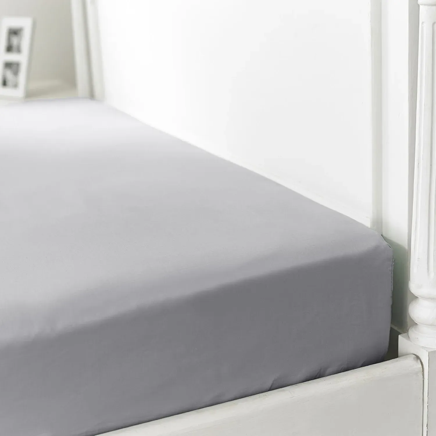 Mayfair Single Fitted Sheet 800TC Deep - Grey, Cotton Sateen product