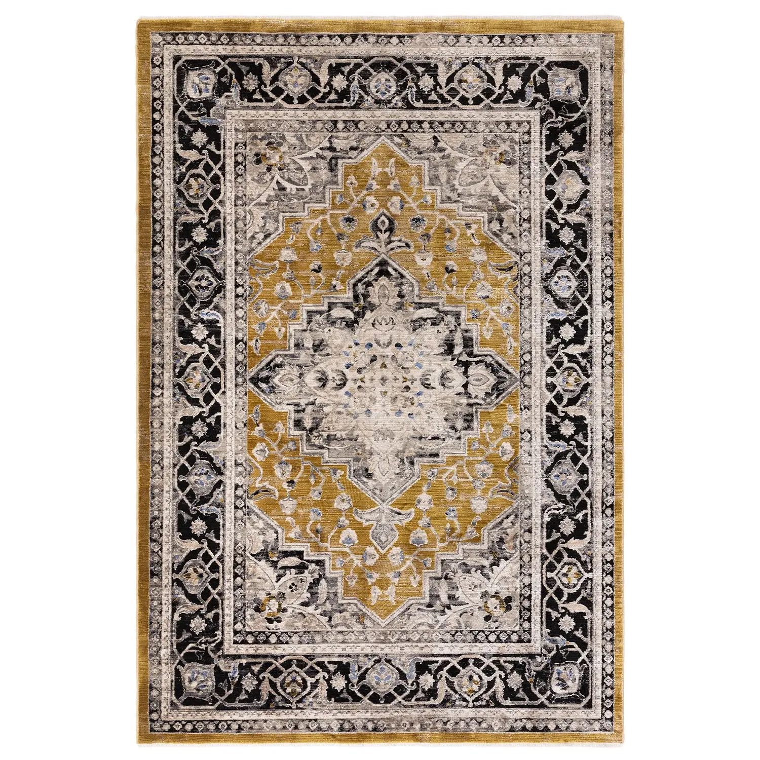 Medallion Area Rug - Gold
