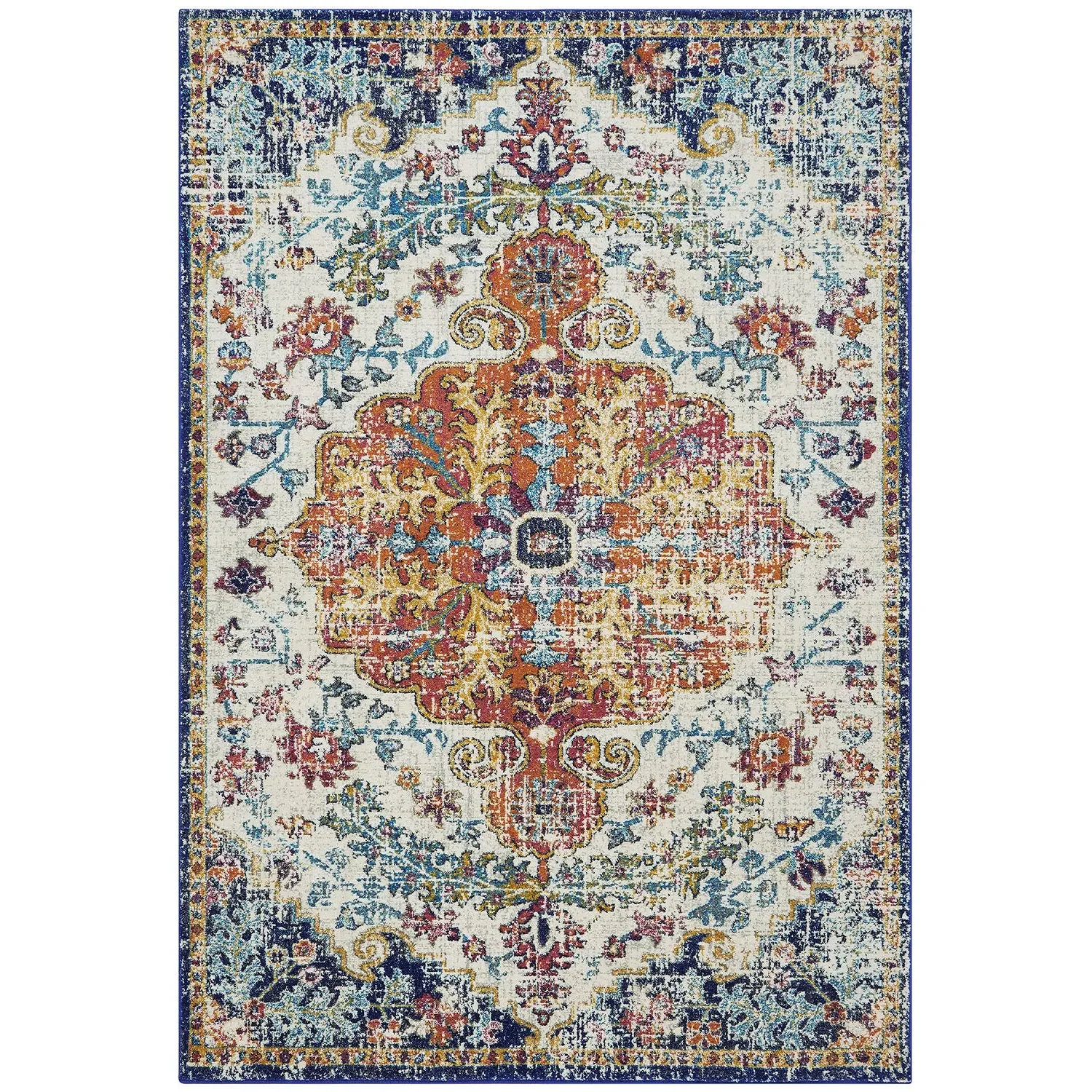 Medallion Area Rug - Multi, Machine-Woven image
