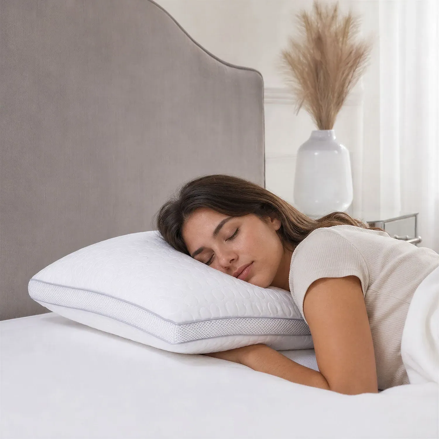 Memory Foam Pillow - White by Julian Charles