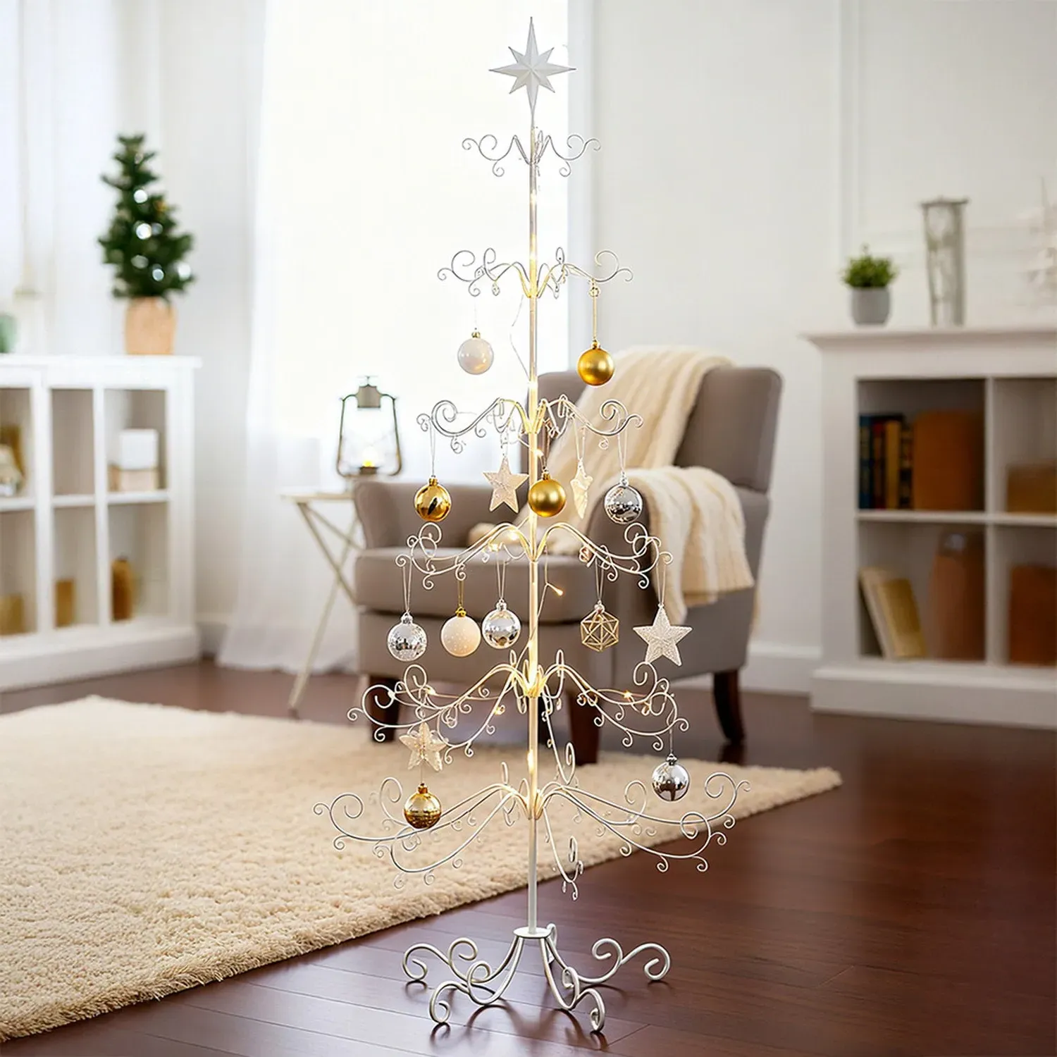 Metal Christmas Tree Display Stand - White by Julian Charles, image 2