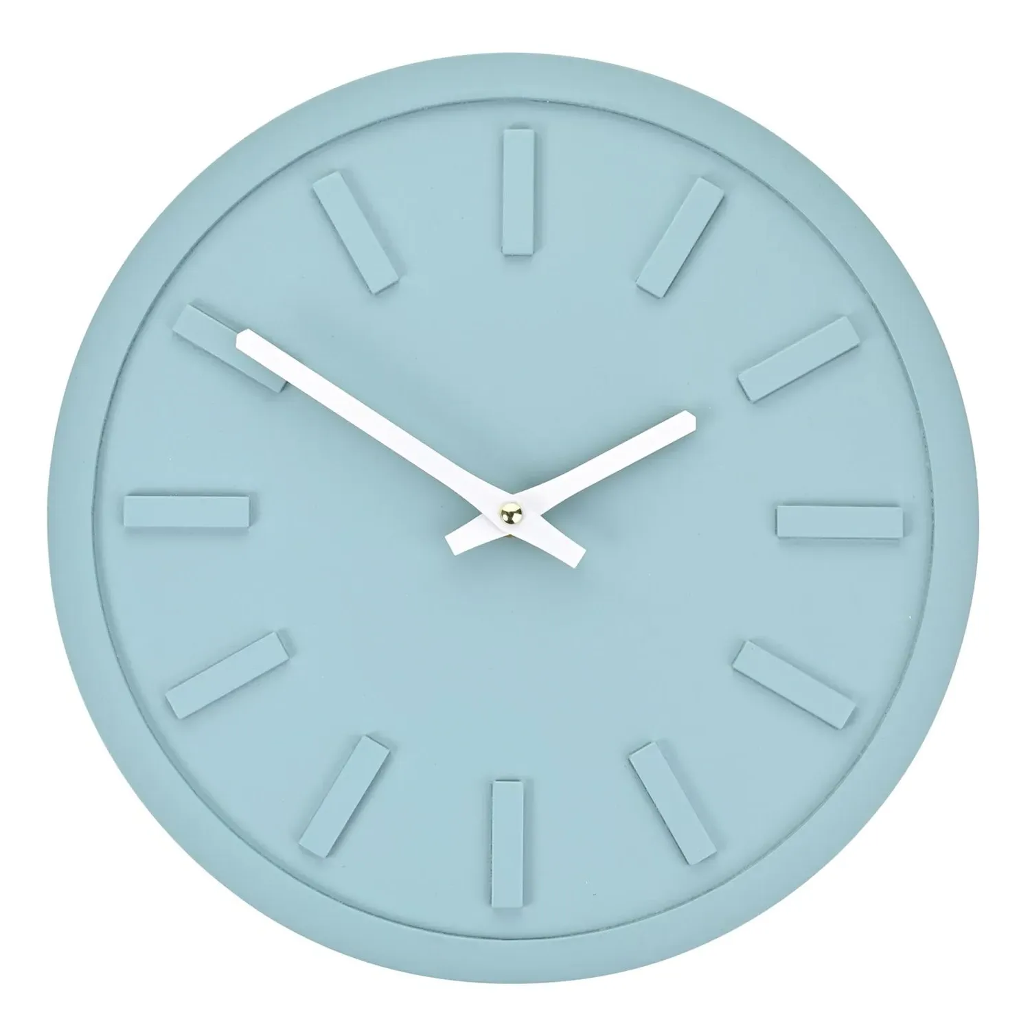 Minimalist Wall Clock - Teal, MDF
