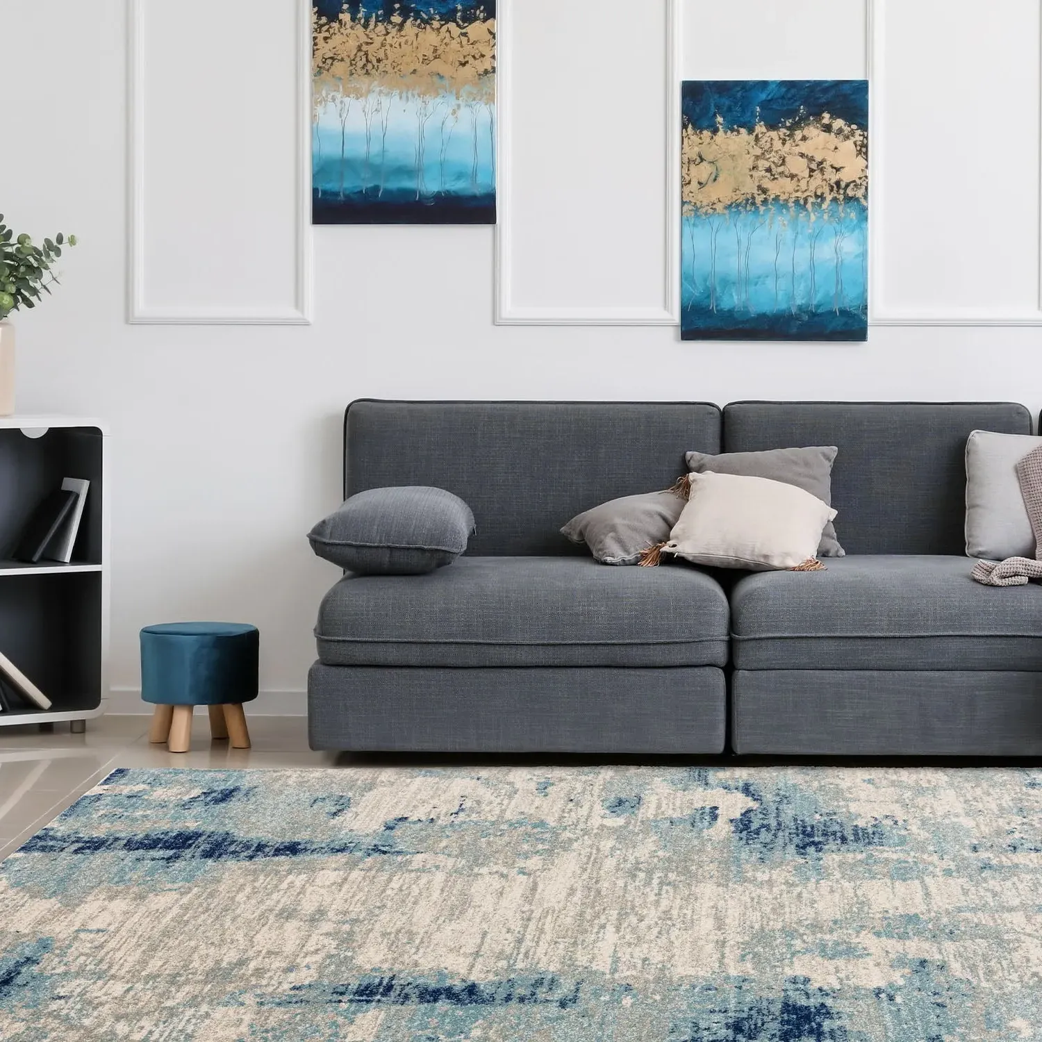Mirage Rug - Blue, Polypropylene image