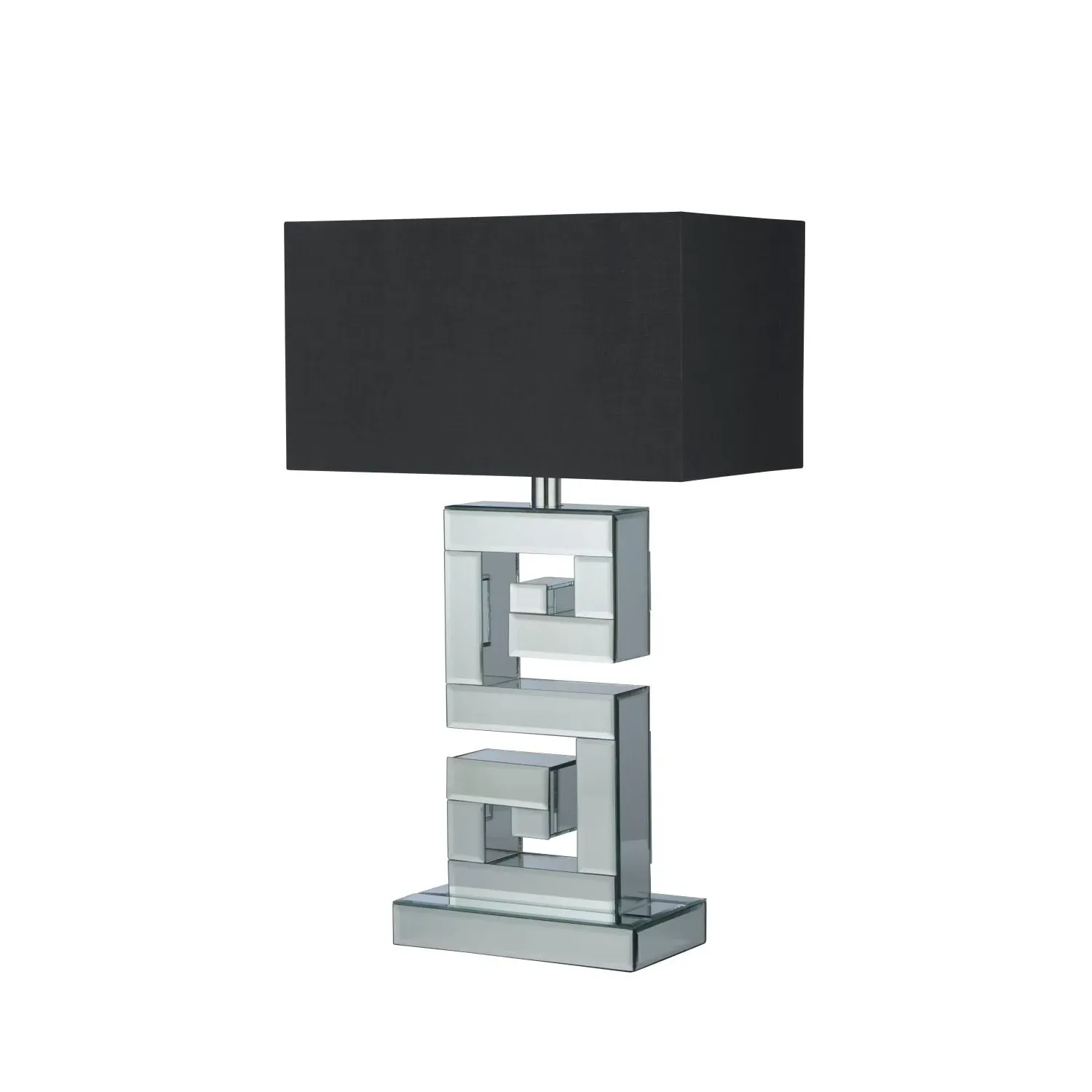 Mirror Table Lamp with Shade - Grey image