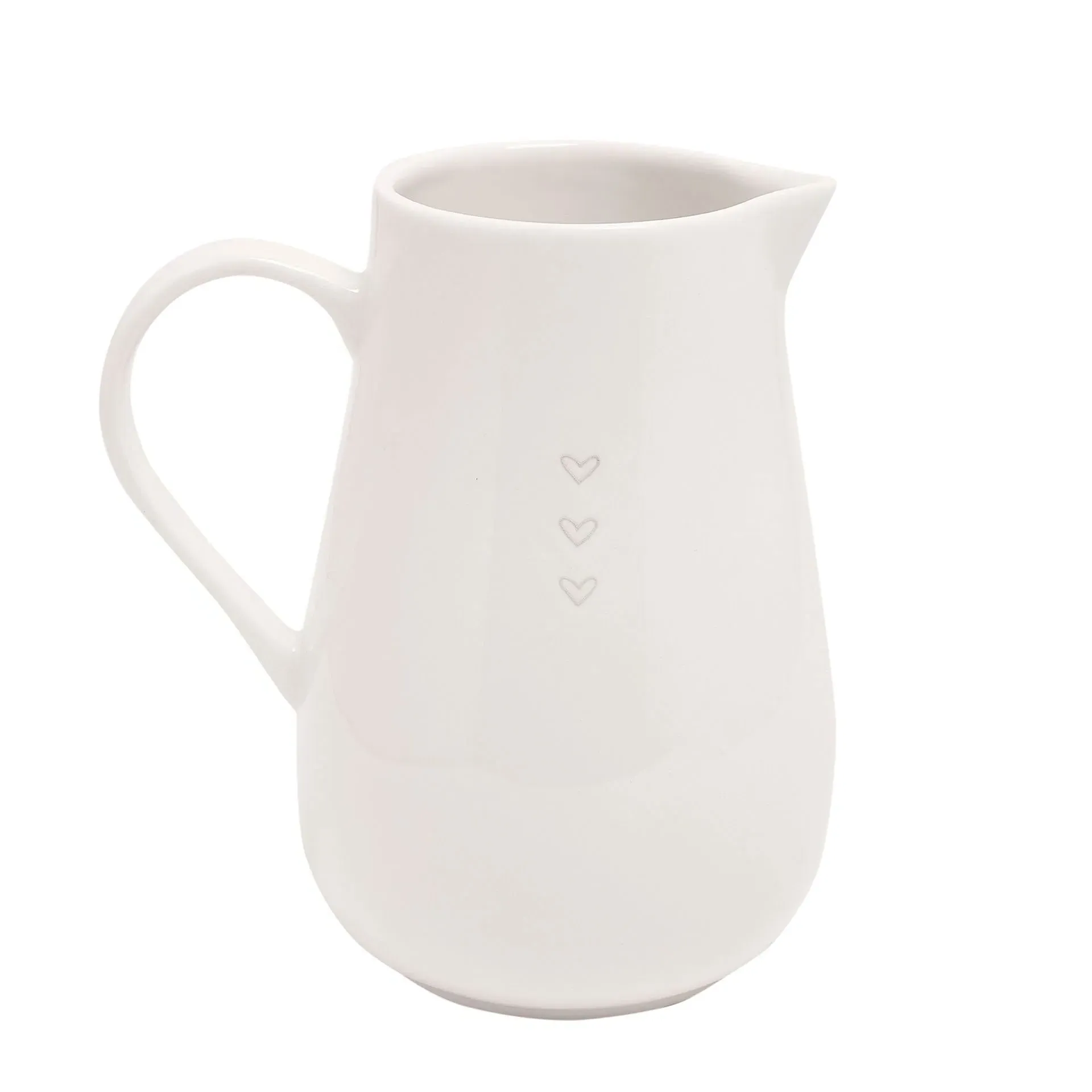 Moments 3 Hearts Jug - White product