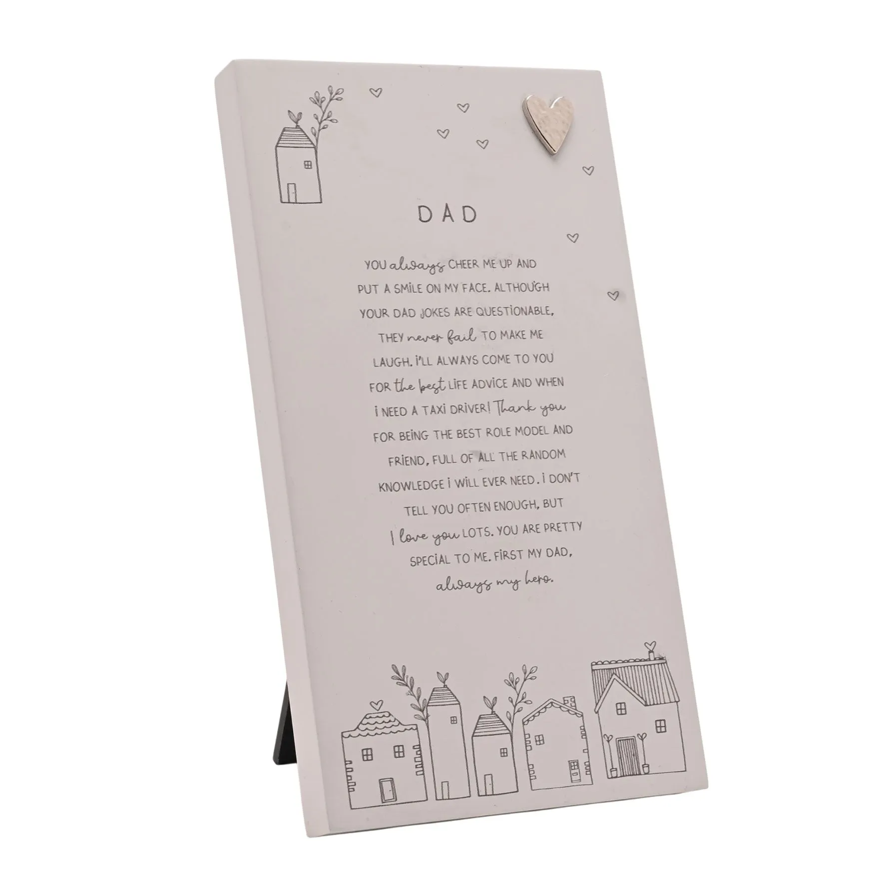 Moments Dad Standing Verse Plaque - Grey product