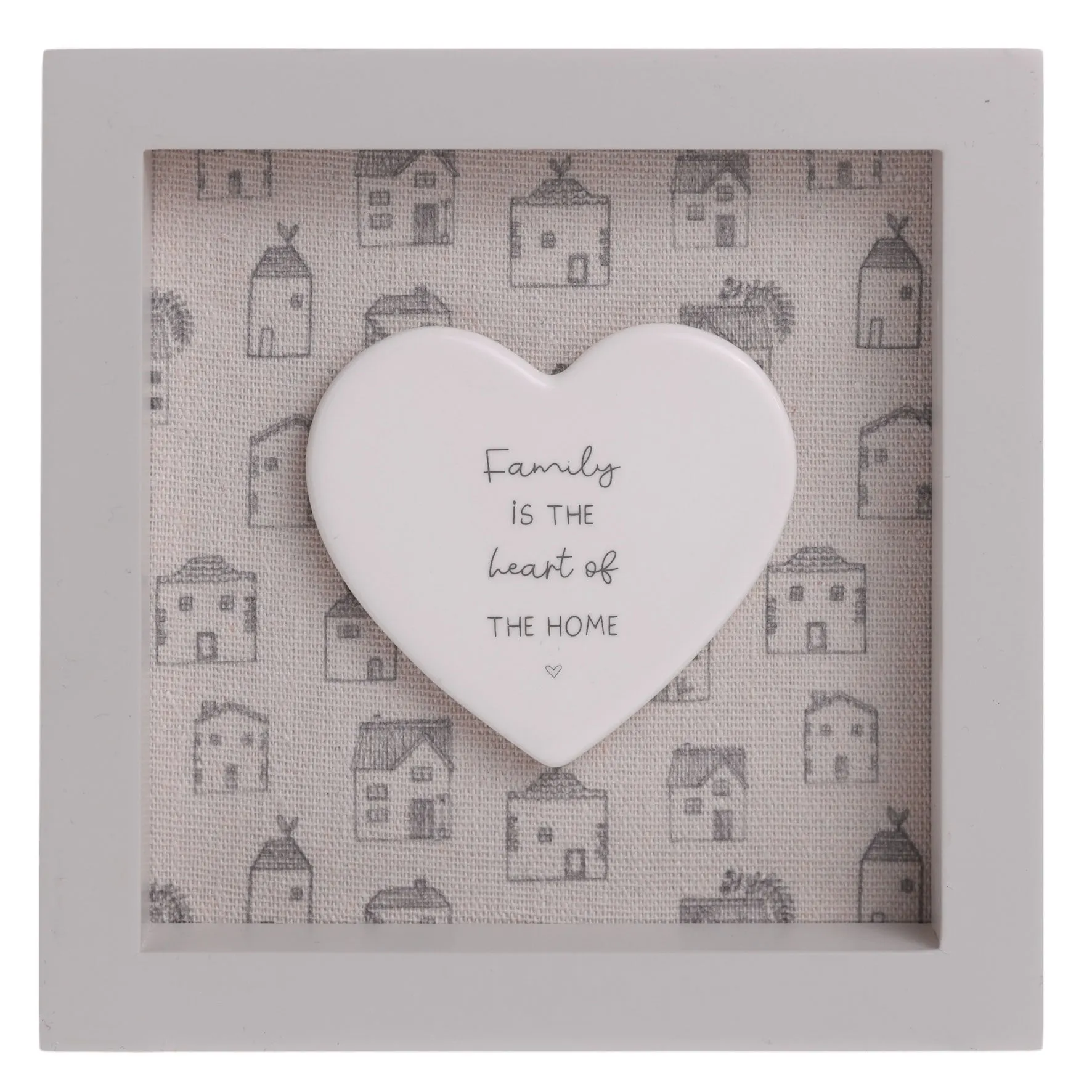 Moments Family Framed Plaque - White product